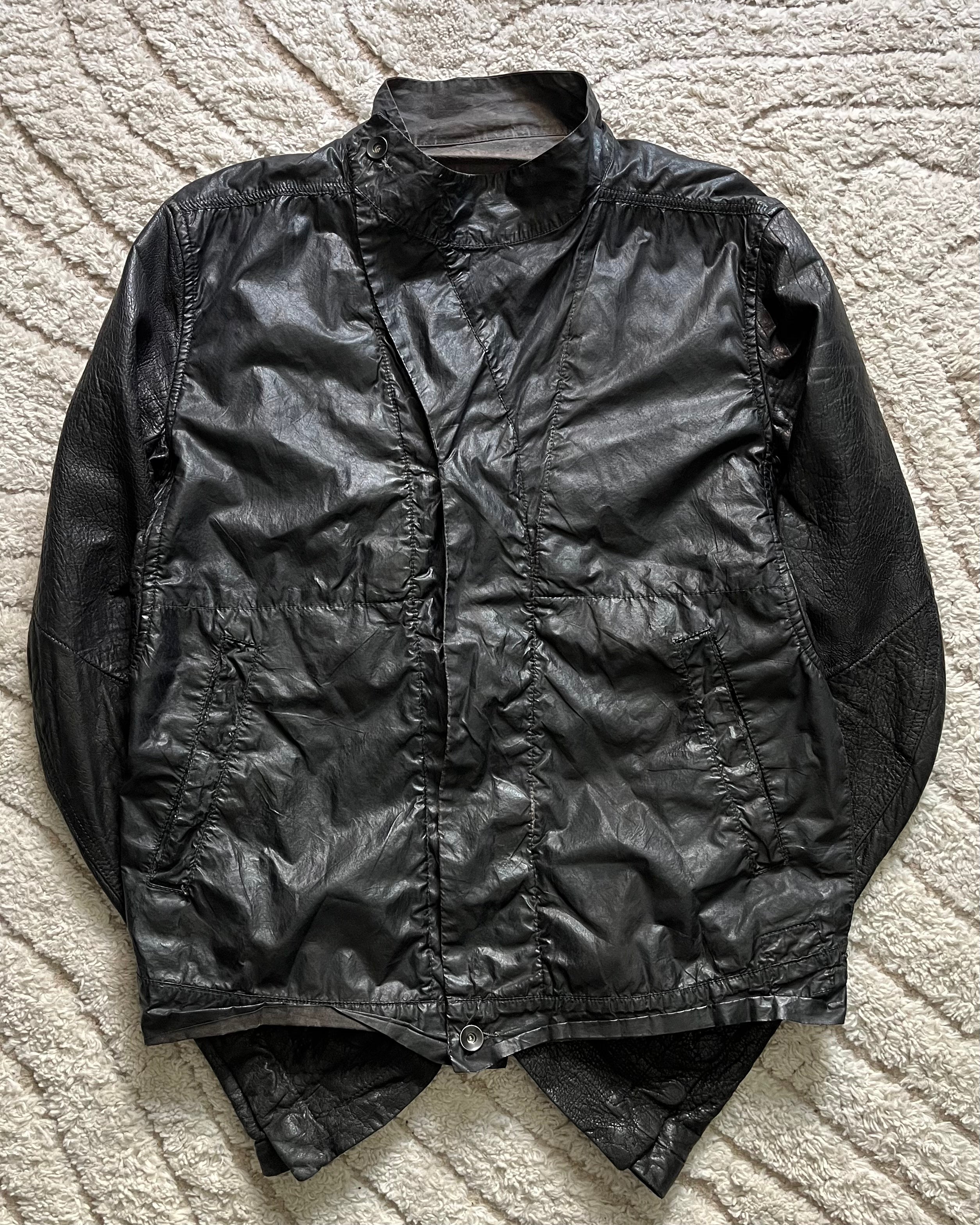 Rick Owens DRKSHW Hybrid Sofisticated Dark Leather Jacket (S/M) – Dolce ...