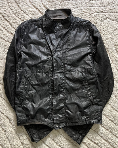 Rick Owens DRKSHW Hybrid Sofisticated Dark Leather Jacket (S/M)