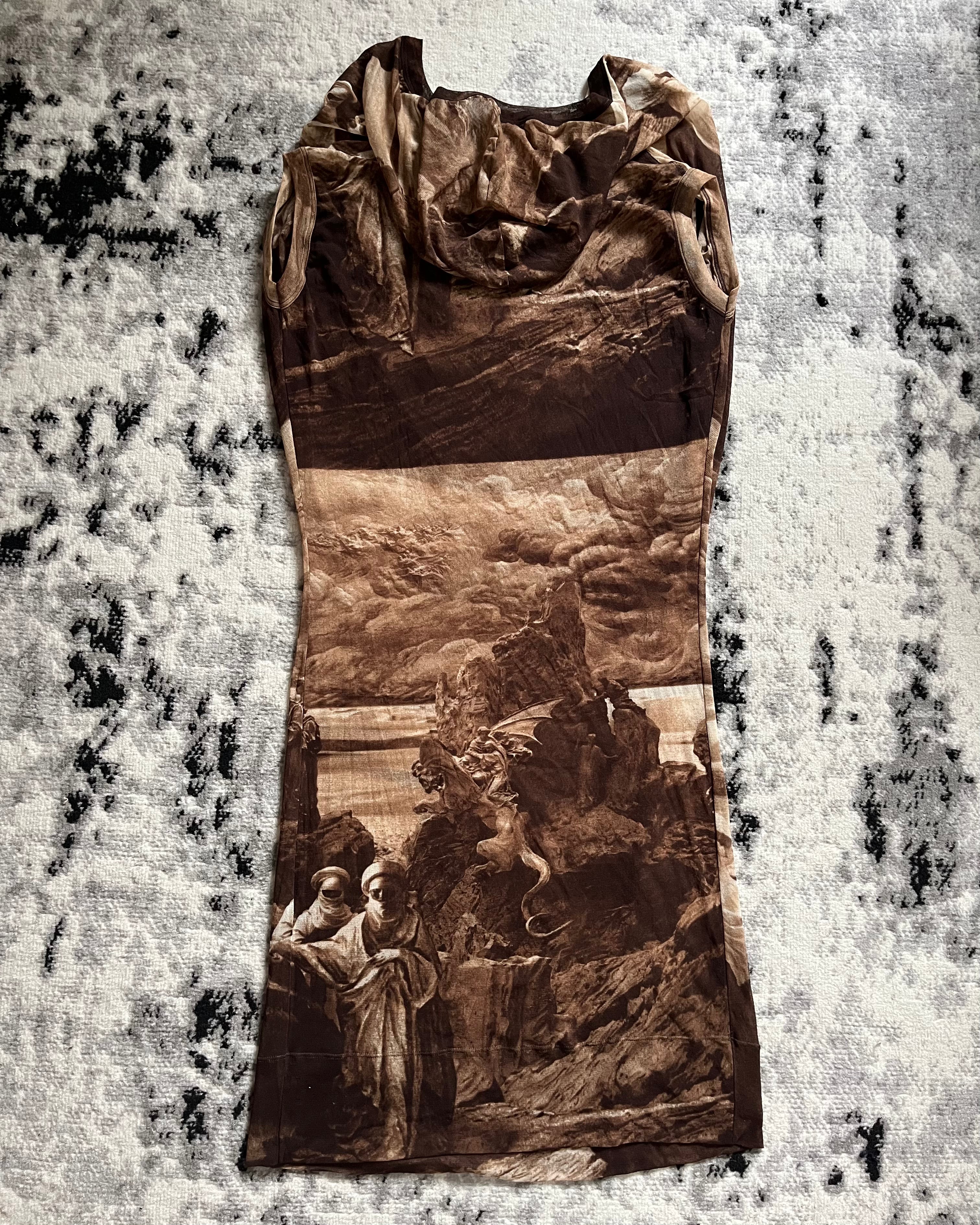 SS98 Jean Paul Gaultier 贝都因致敬连帽连衣裙 (M)