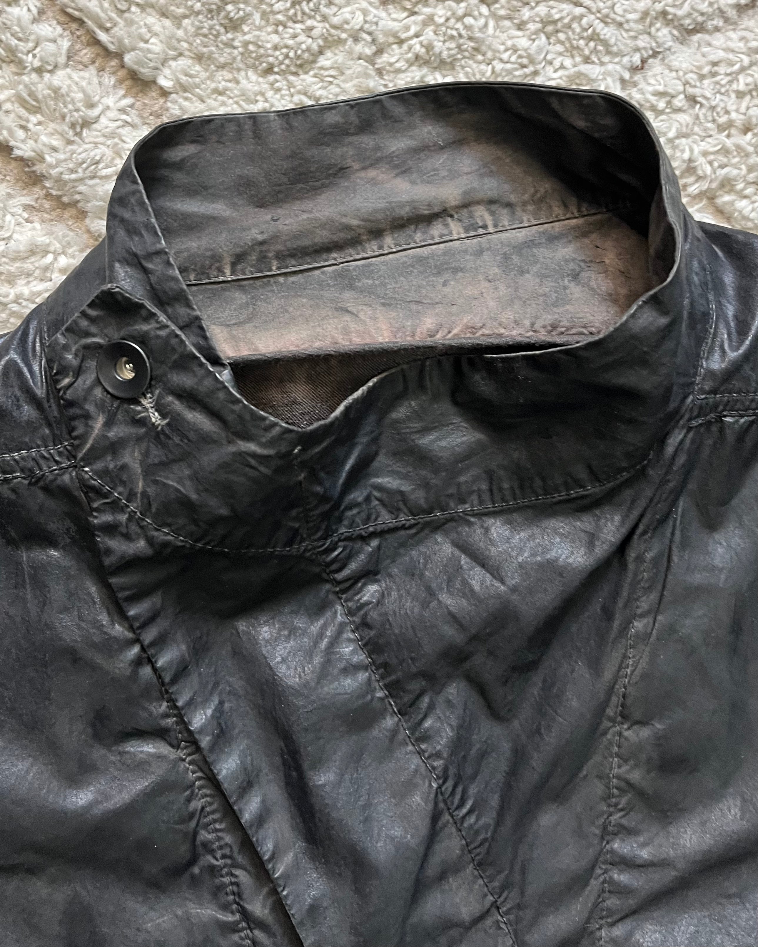 Rick Owens DRKSHW Hybrid Sofisticated Dark Leather Jacket (S/M)