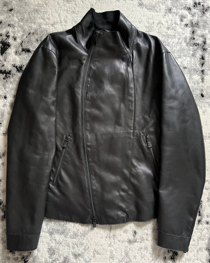 AW2011 Armani Signature Leather Statement Jacket (L)