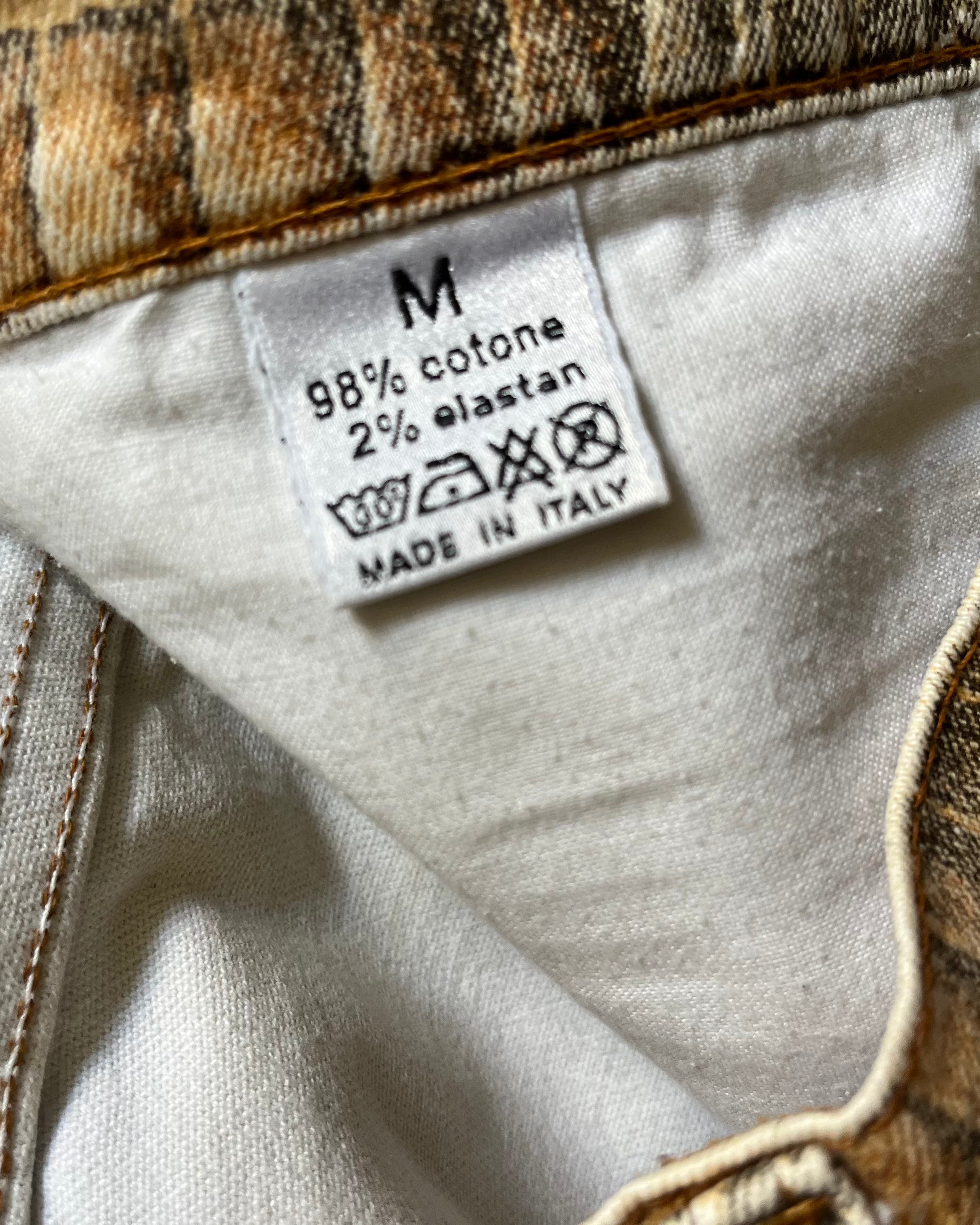 ロベルト カヴァリ コットン ベージュ クロコダイル エフェクト (S) 