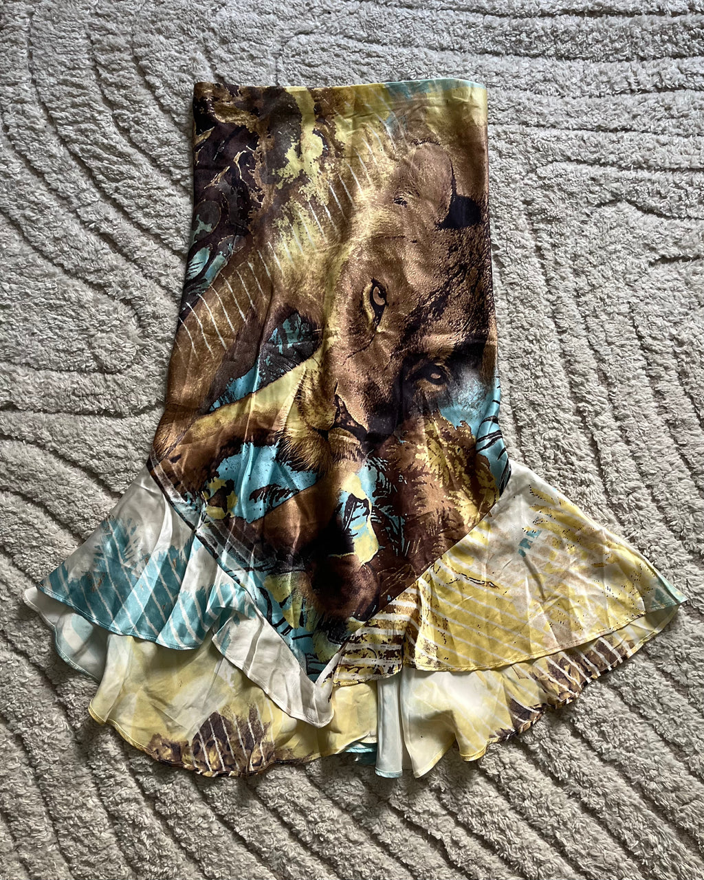 SS02 Roberto Cavalli Lion Long Skirt (L)