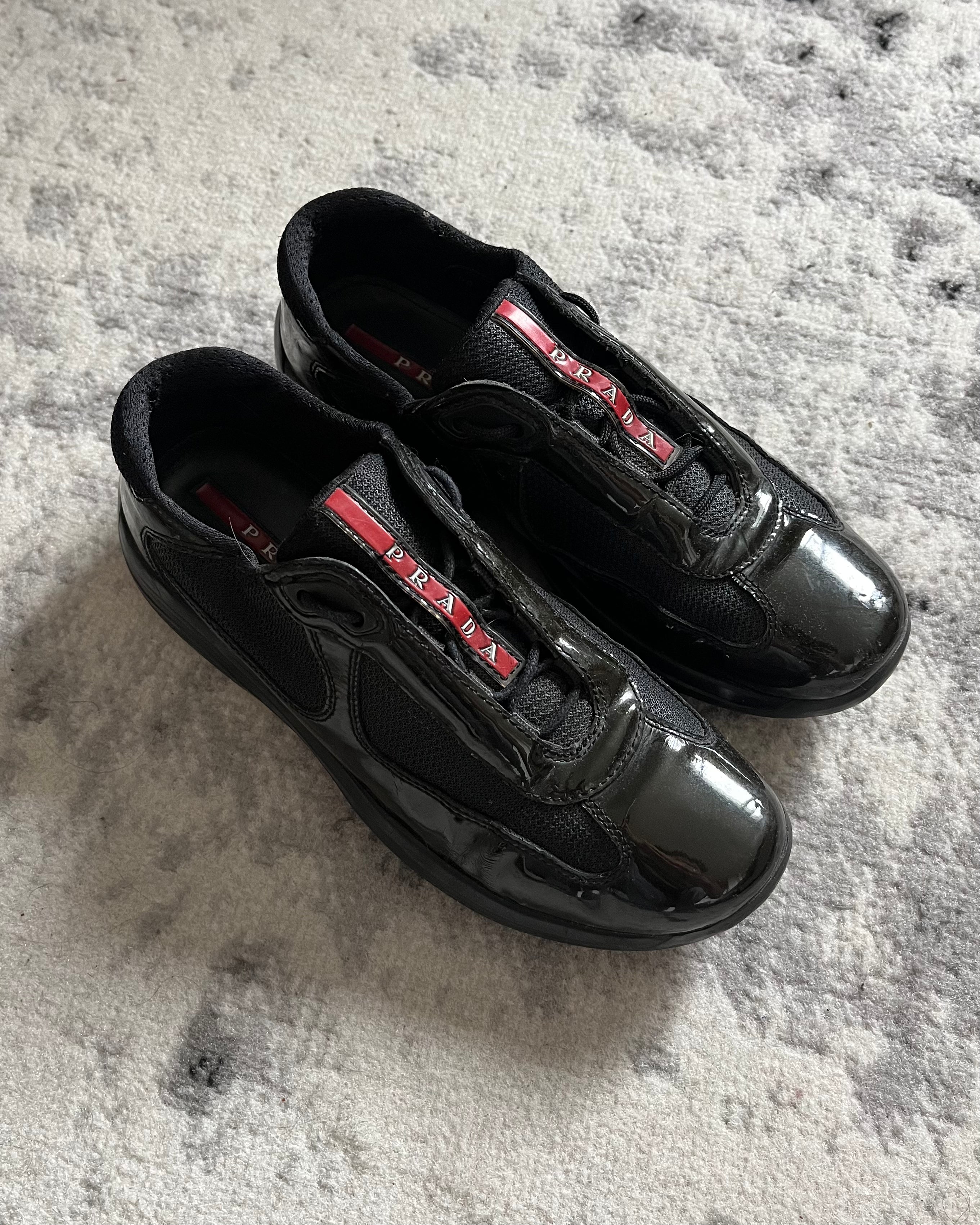 プラダ アメリカズ カップ ダークオリーブ サテン (38eu/5.5us)