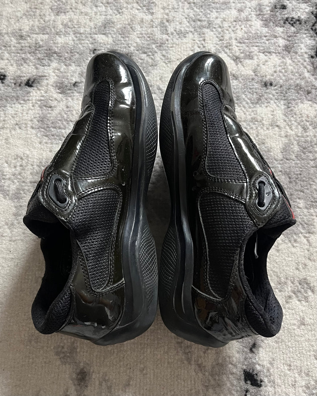 プラダ アメリカズ カップ ダークオリーブ サテン (38eu/5.5us)