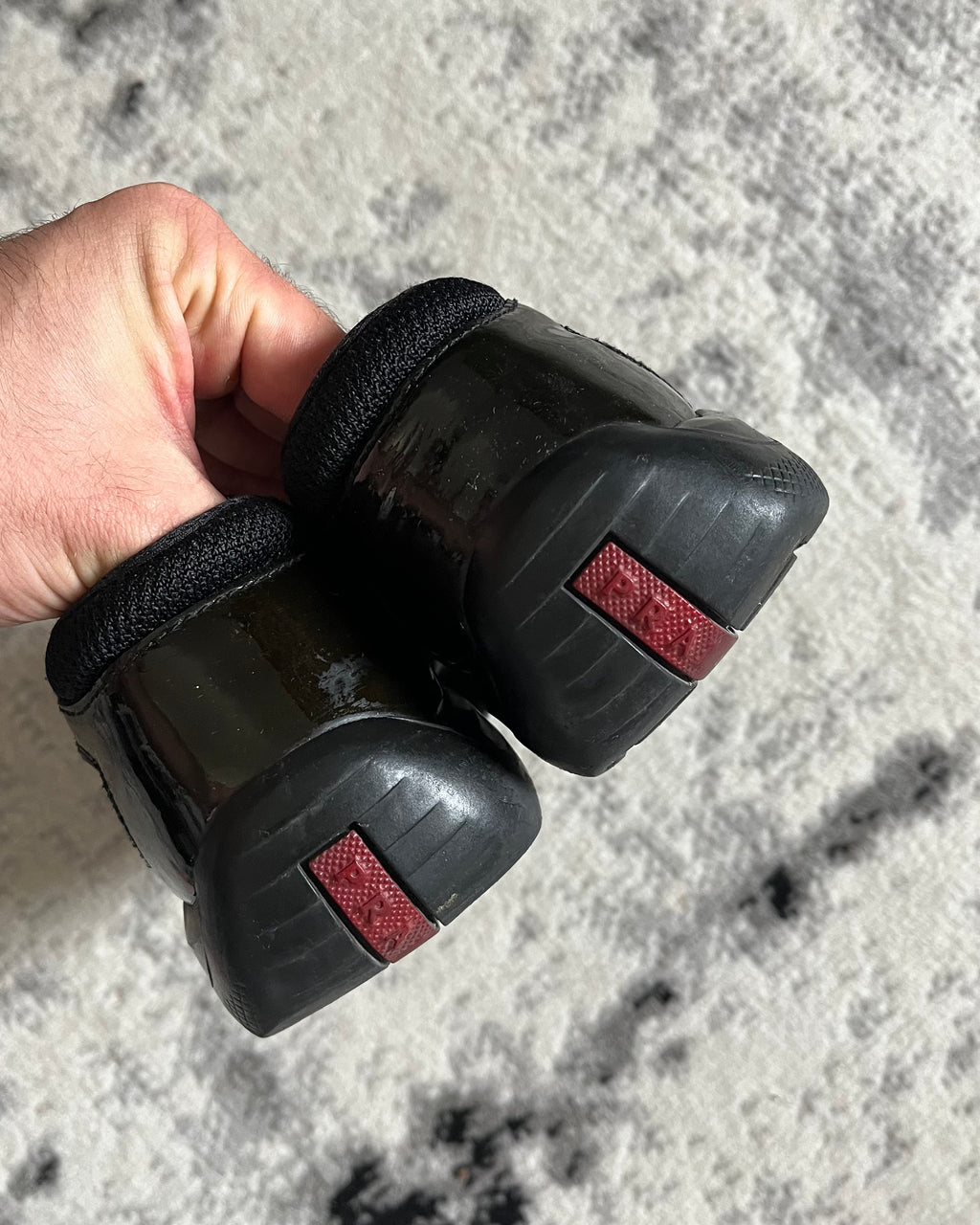 プラダ アメリカズ カップ ダークオリーブ サテン (38eu/5.5us)