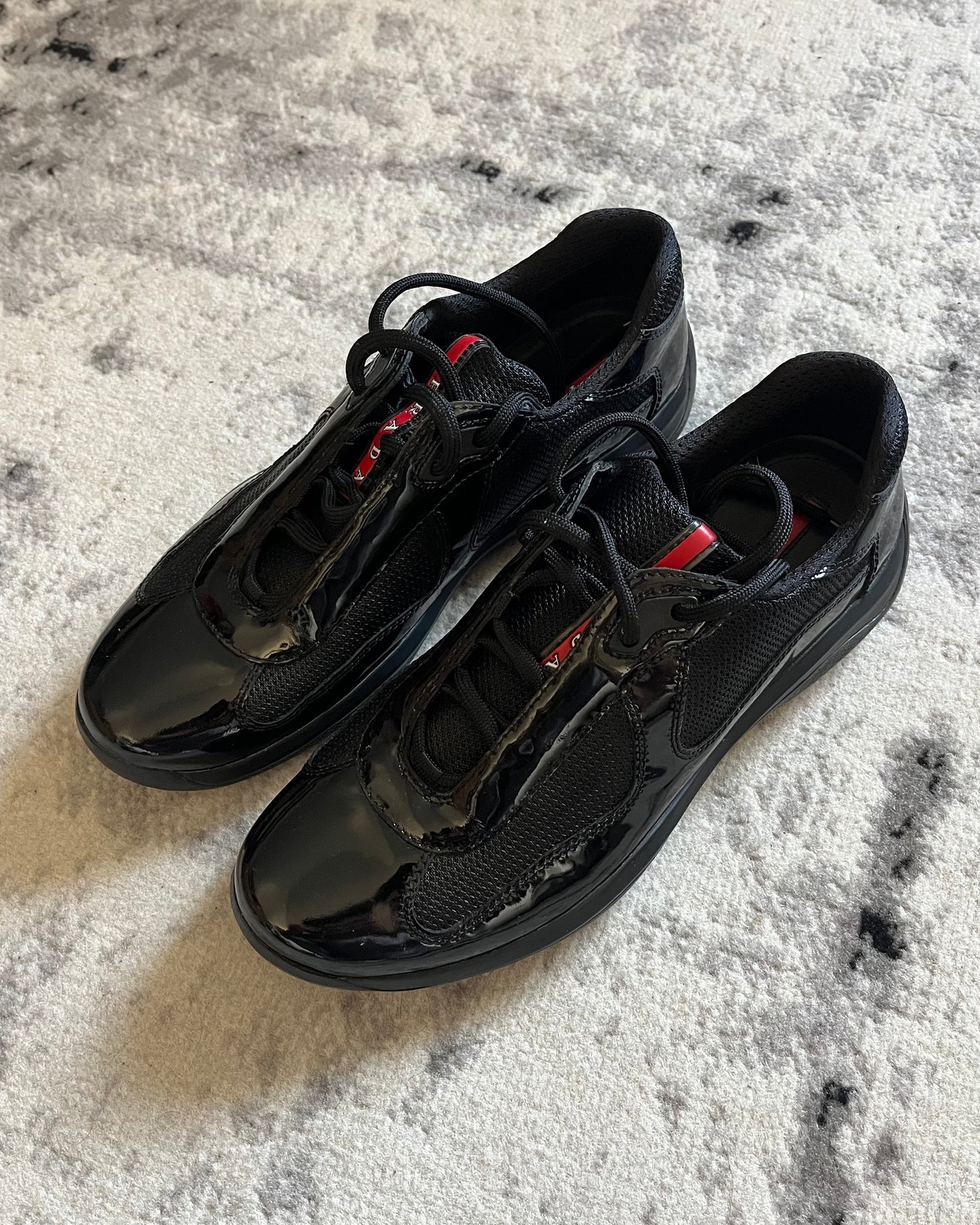 Prada America's Cup Black Satin (42eu/8,5us)