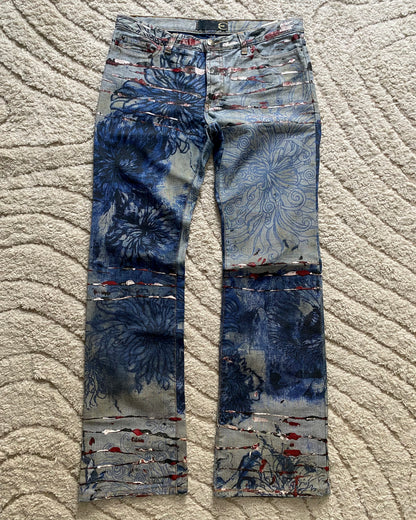 00s' Just Cavalli Scar Nature Pants (M)