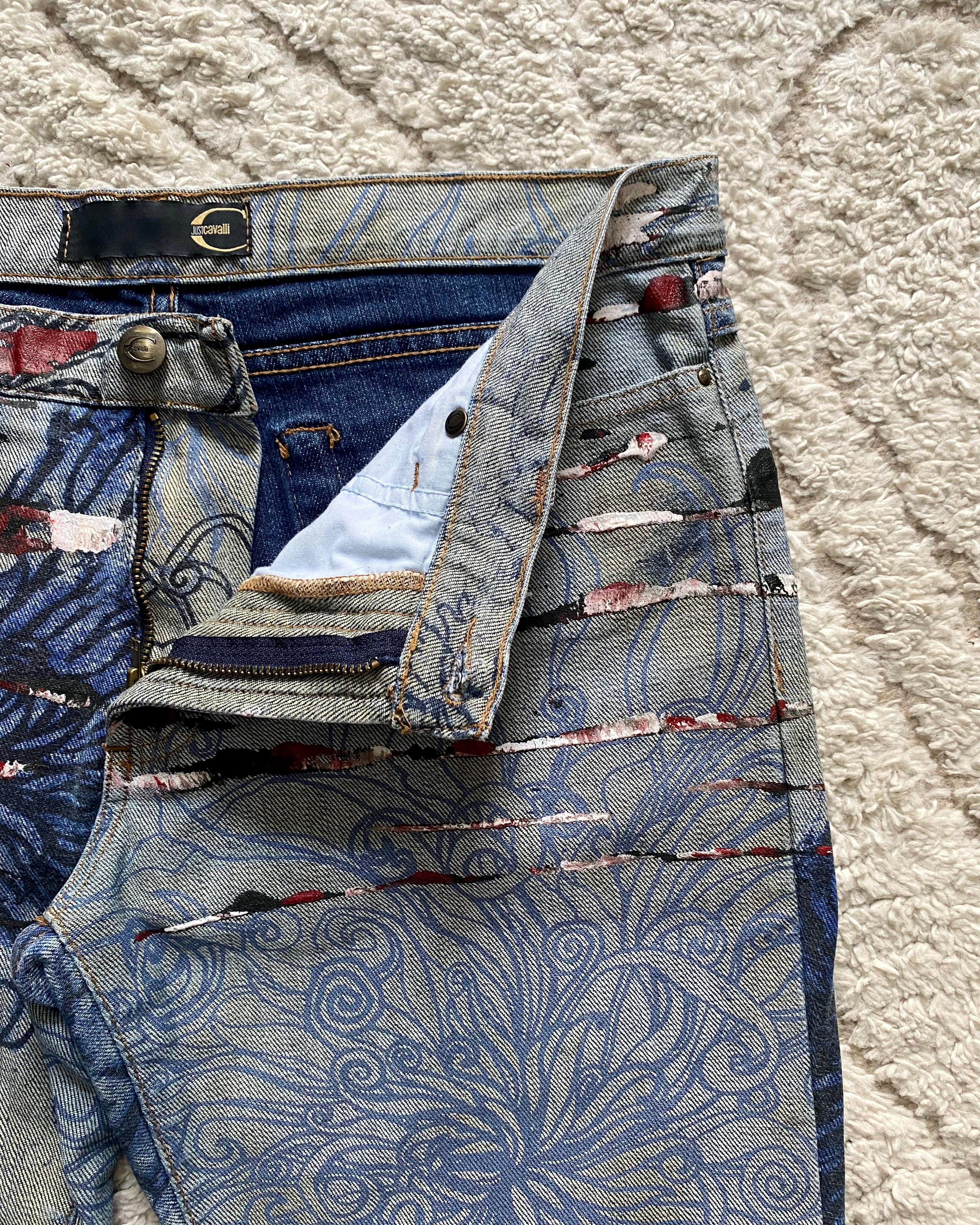 00s' Just Cavalli スカーネイチャーパンツ (M)