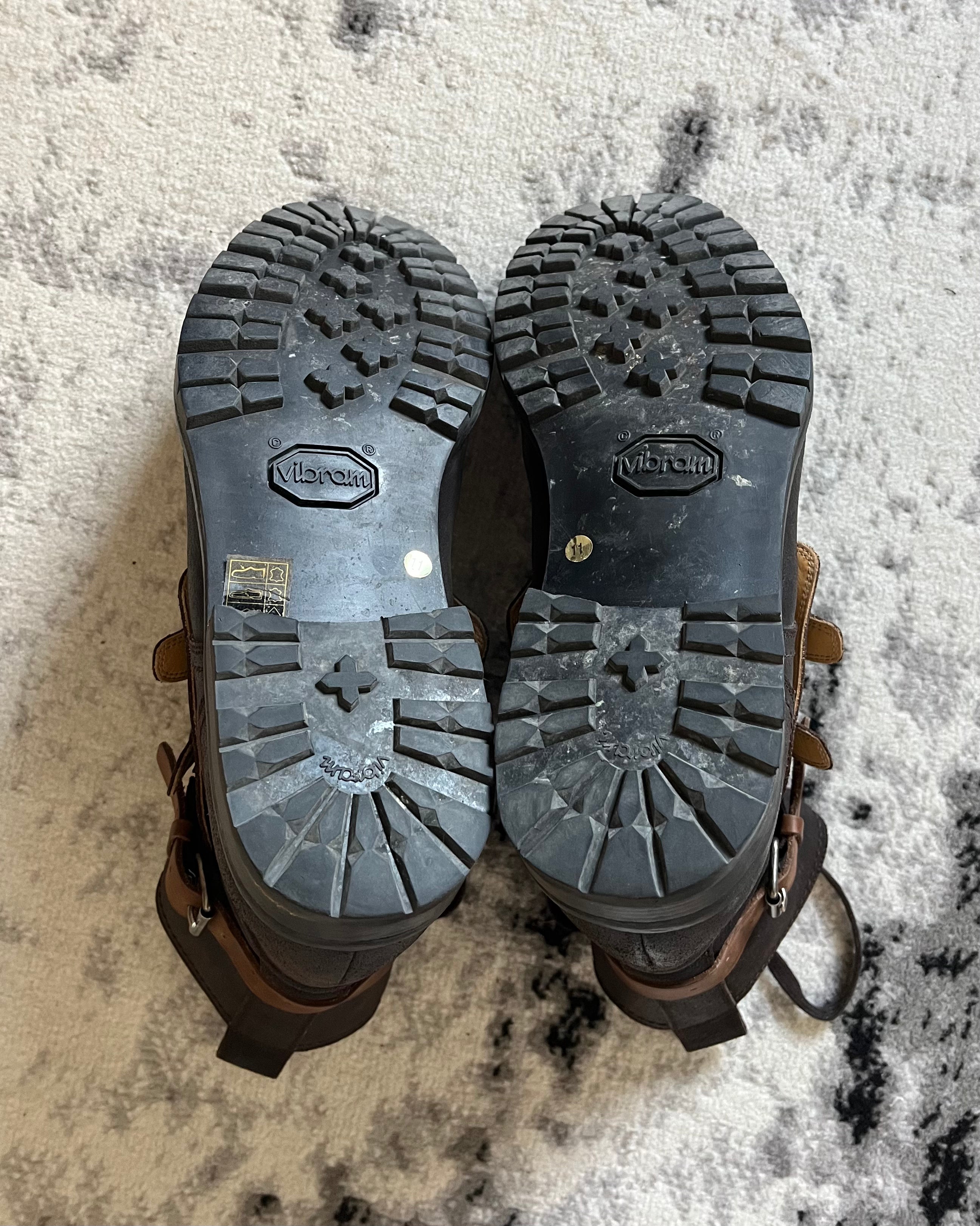 AW12 Dolce & Gabbana Crosta Oleata Brown Leather Boots (46eu/12us)