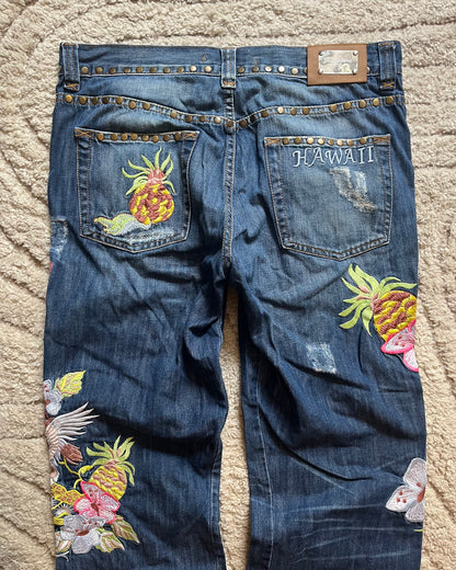SS06 Dolce & Gabbana Hawai Jeans (M)