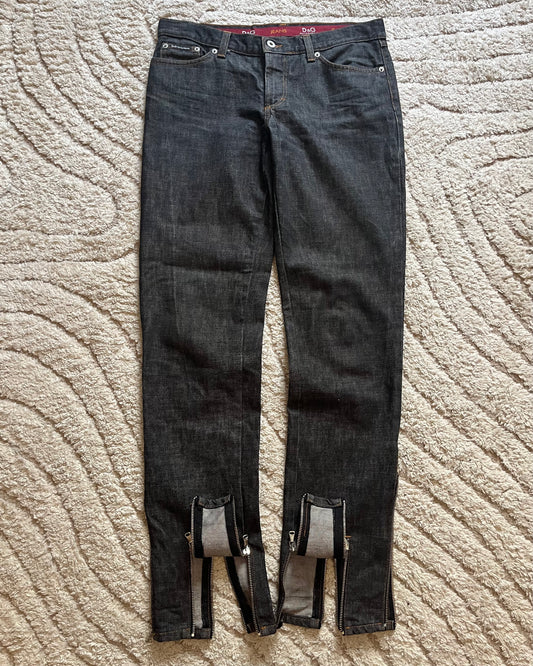 SS03 Dolce & Gabbana Brut Archive Zip Jeans (M)