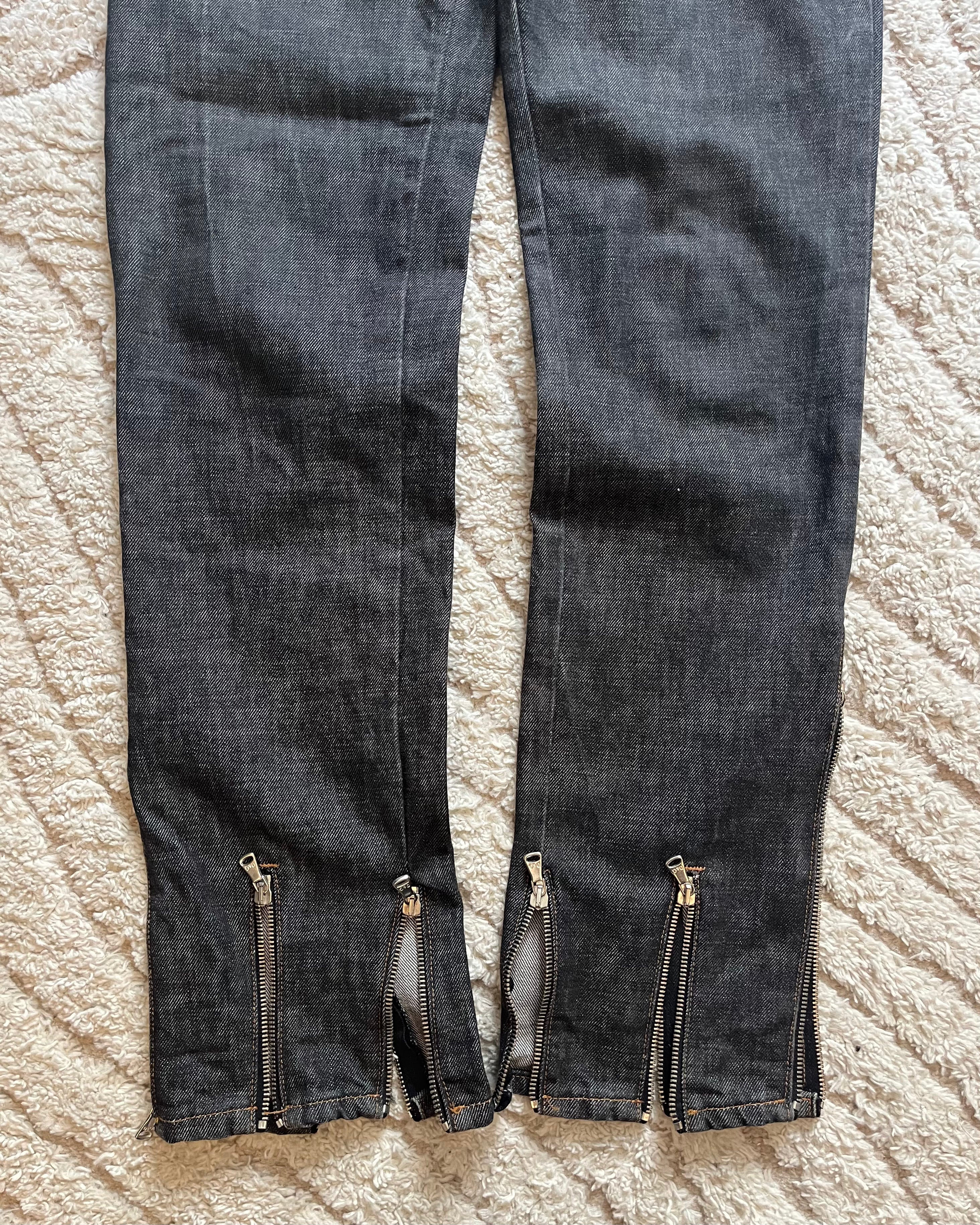 SS2003 Dolce & Gabbana Brut Archive Zip Jeans