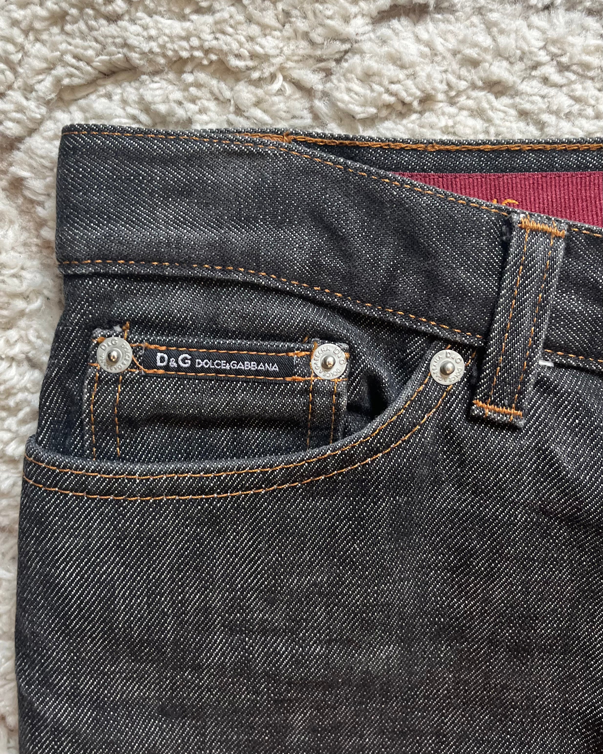 SS2003 Dolce & Gabbana Brut Archive Zip Jeans