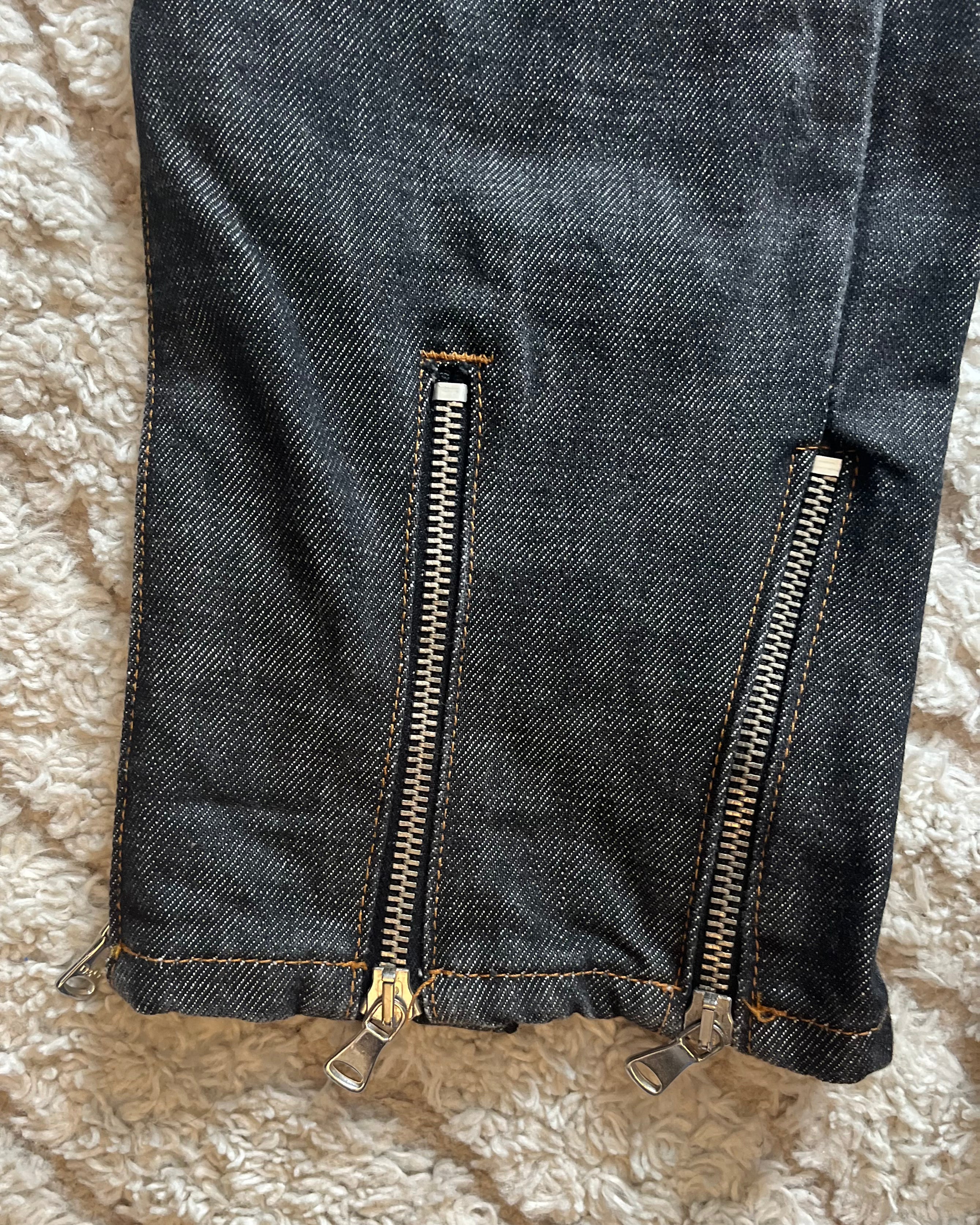 SS2003 Dolce & Gabbana Brut Archive Zip Jeans