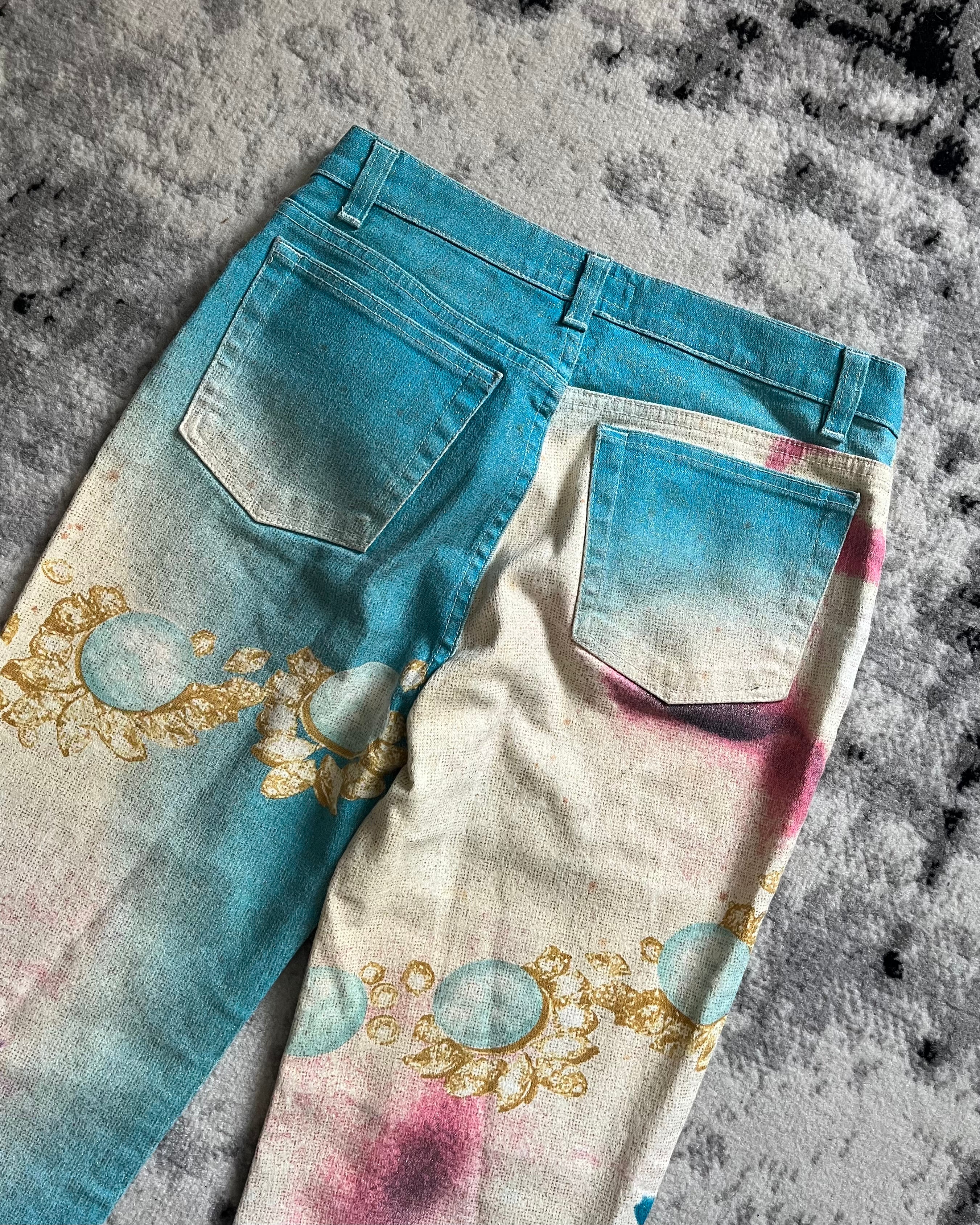 SS01 Roberto Cavalli Desi Princess Elizabeth Taylor Runway Pants (XS/S)