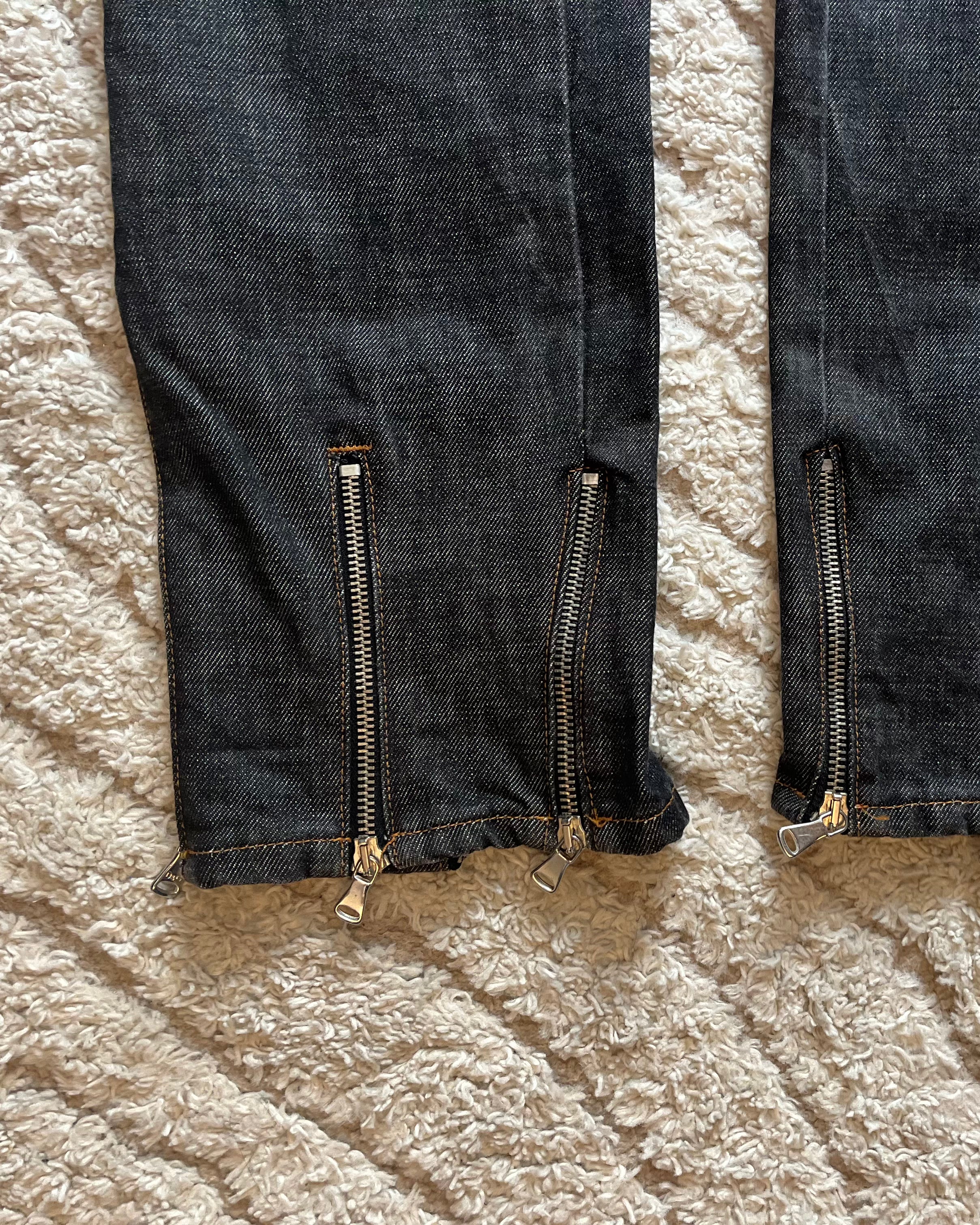 SS2003 Dolce & Gabbana Brut Archive Zip Jeans