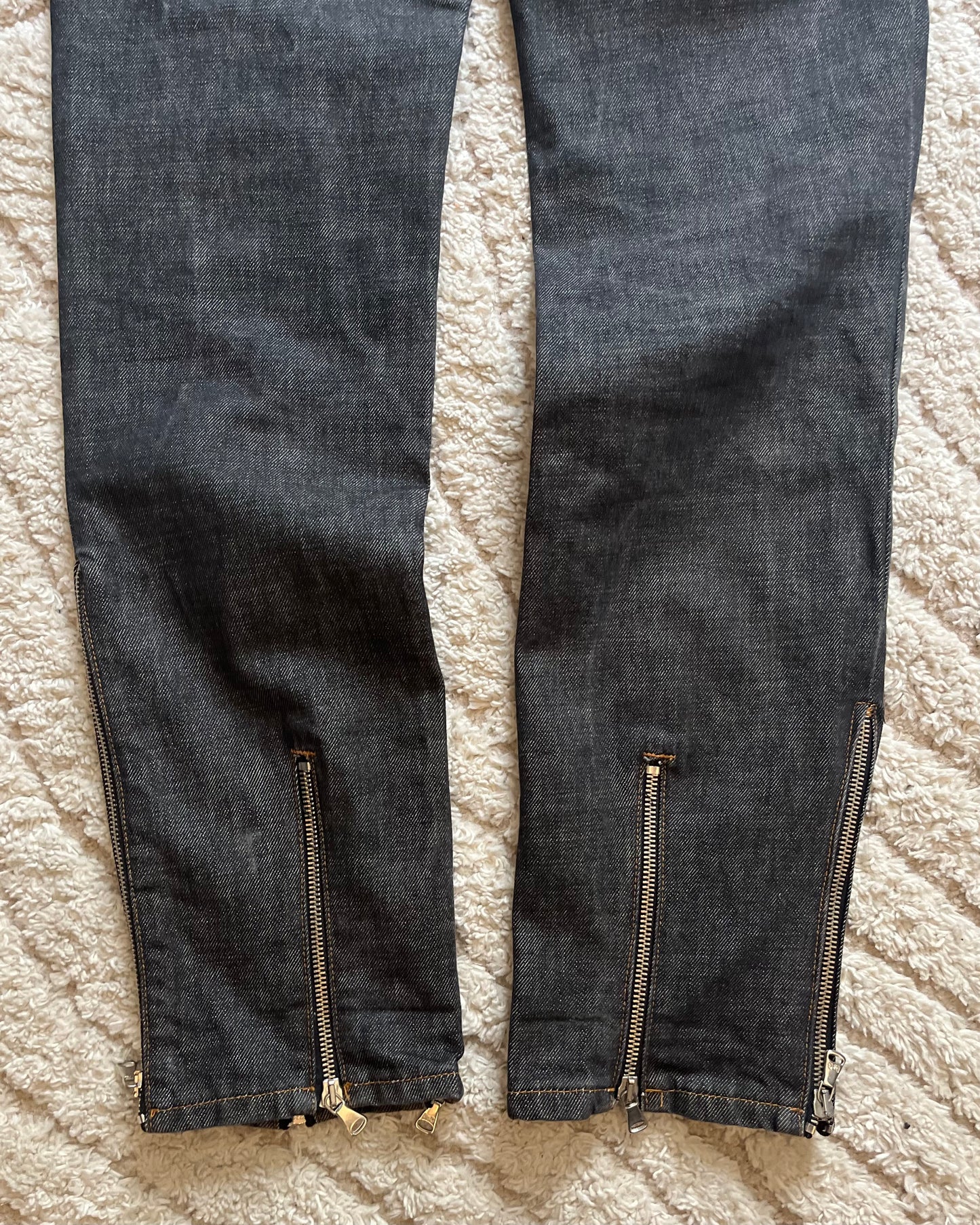 SS2003 Dolce & Gabbana Brut Archive Zip Jeans (M)