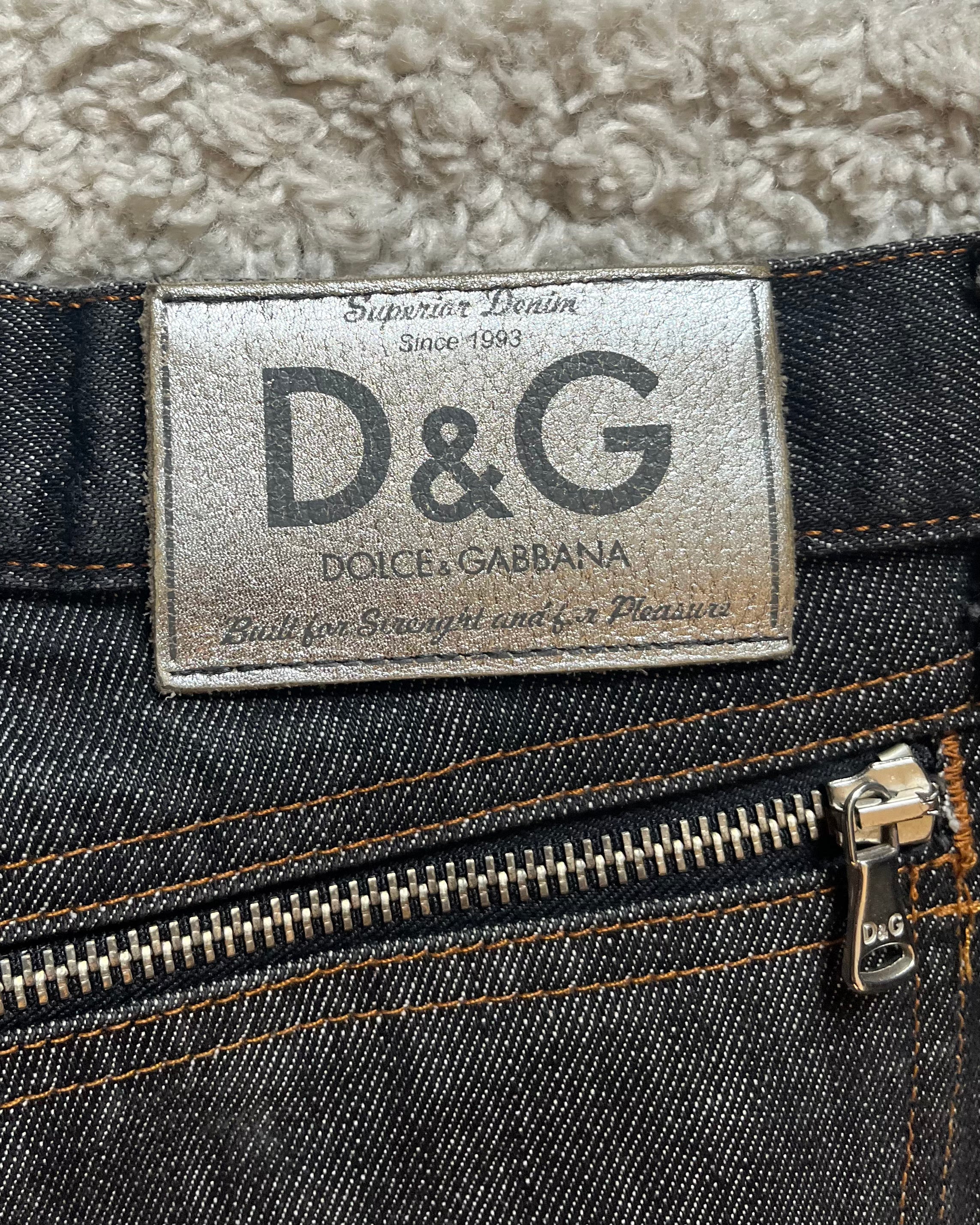 SS2003 Dolce & Gabbana Brut Archive Zip Jeans