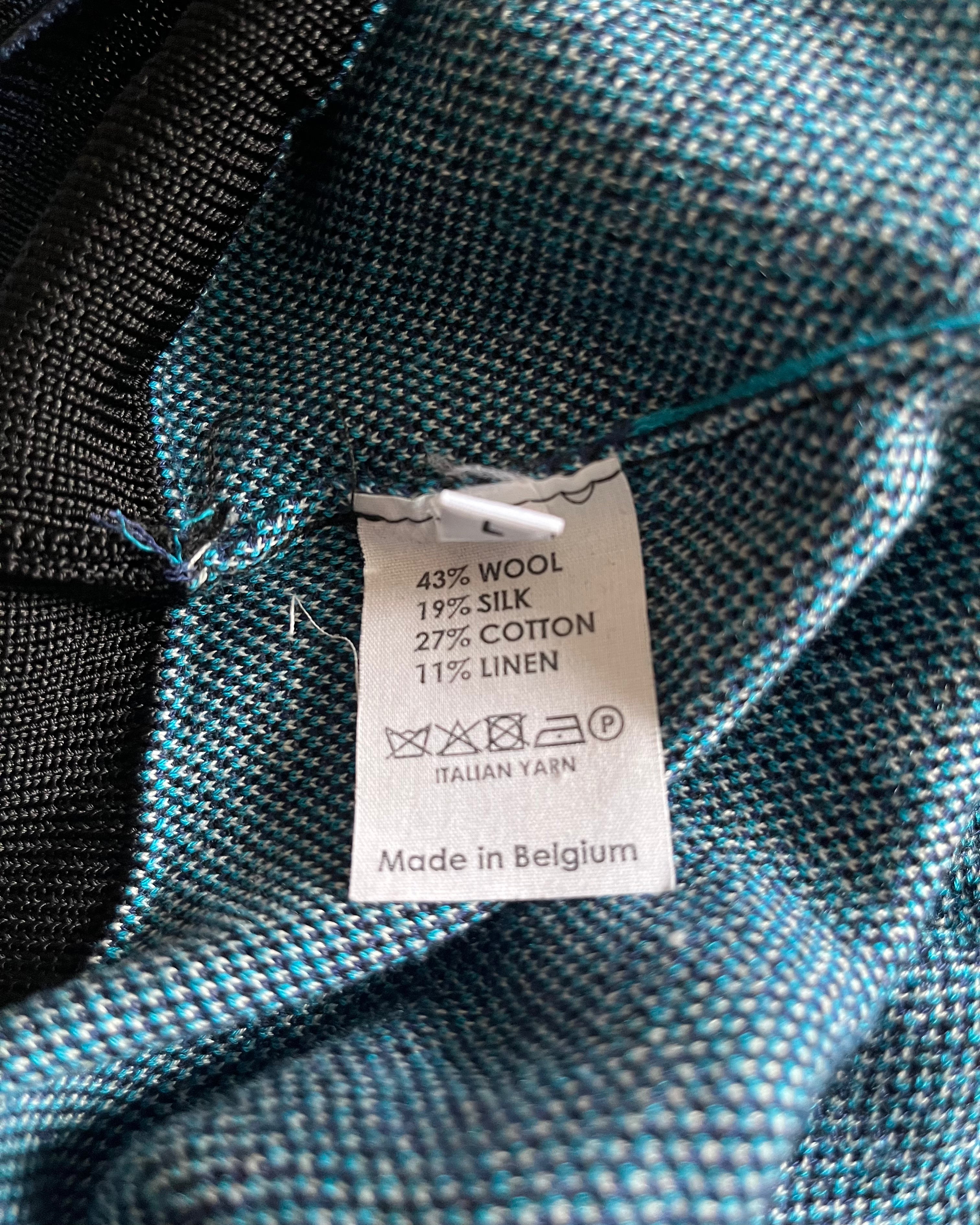 SS22 Dries Van Noten Prototype Blue Nature Atmosphere Sweater (M/L)
