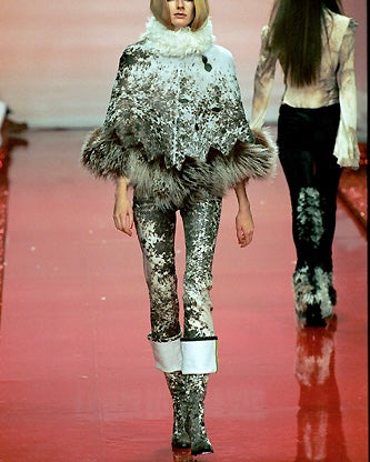 FW99 Roberto Cavalli 奶牛 Psycho 连衣裙 (M)