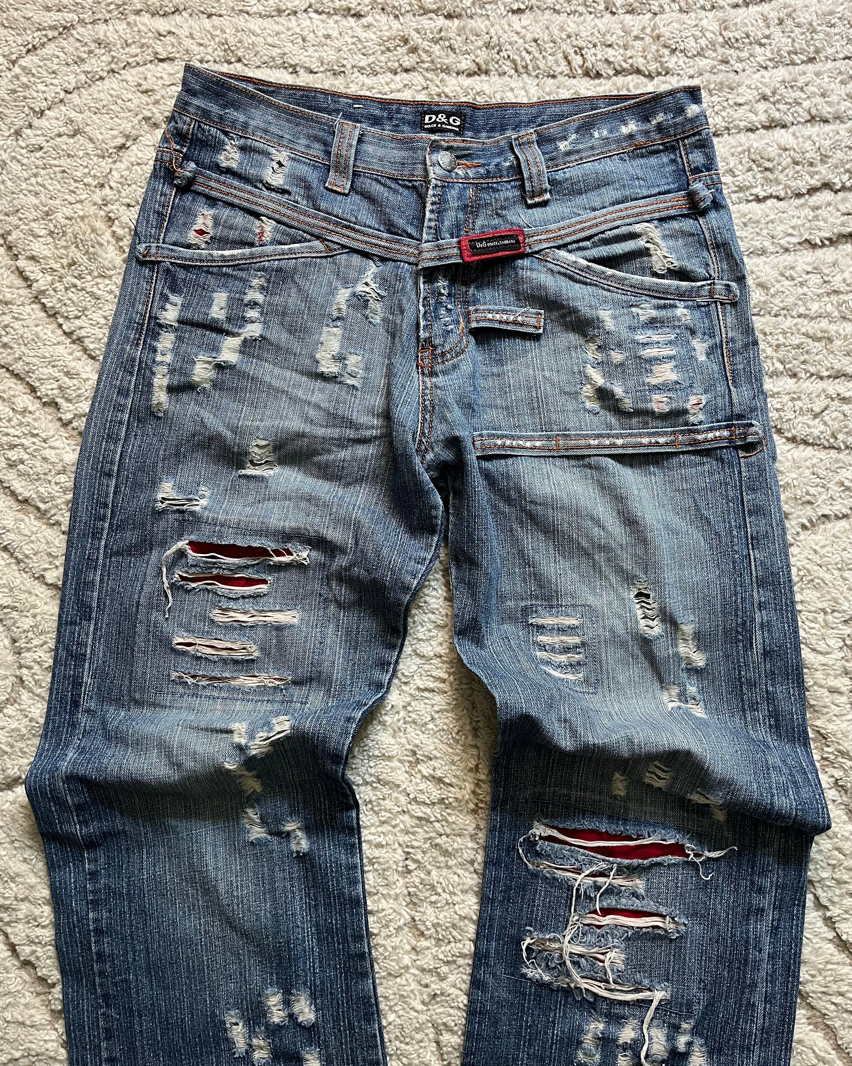 AW2005 Dolce & Gabbana Archive denim jeans (L)