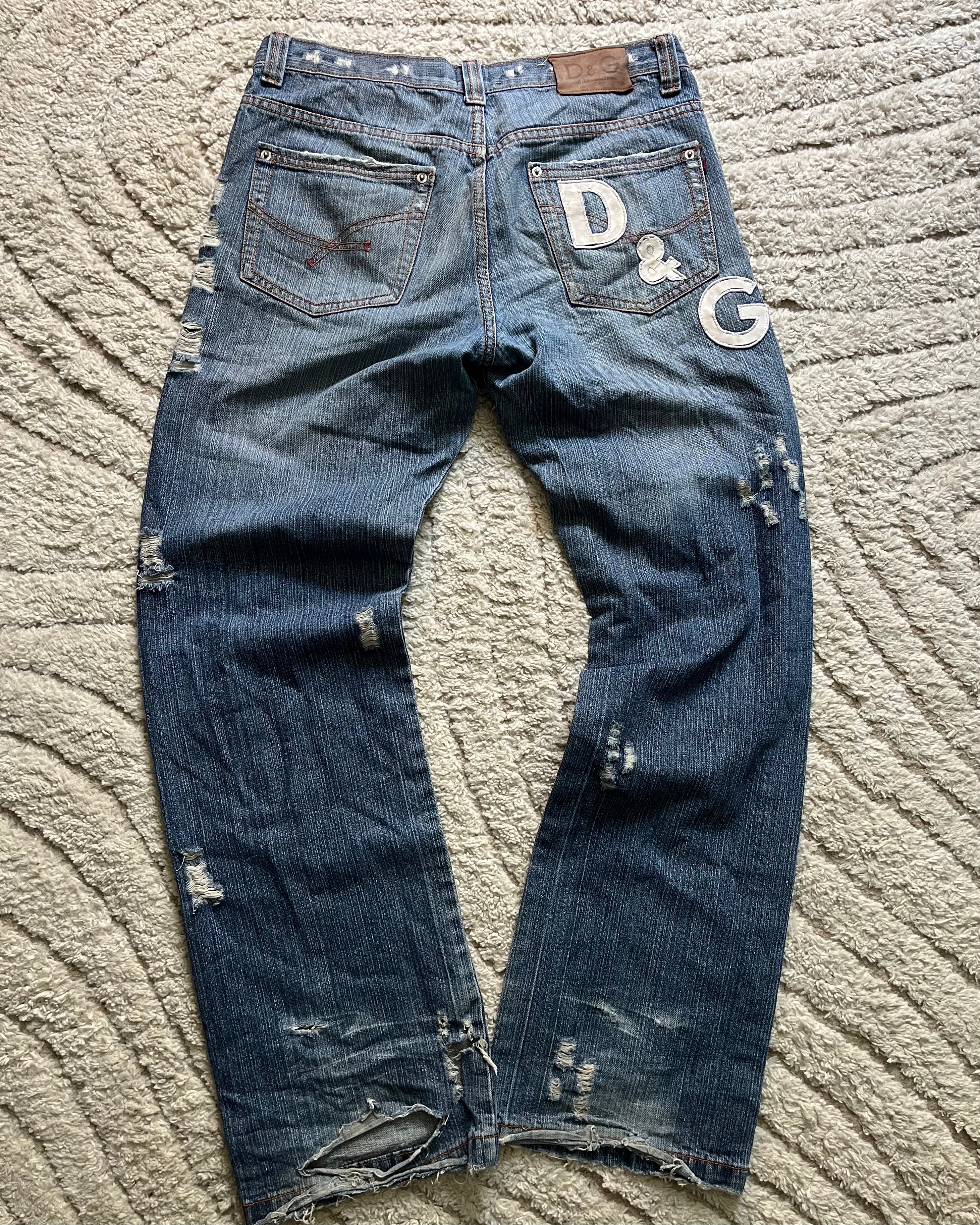 AW2005 Dolce & Gabbana Archive denim jeans (L)
