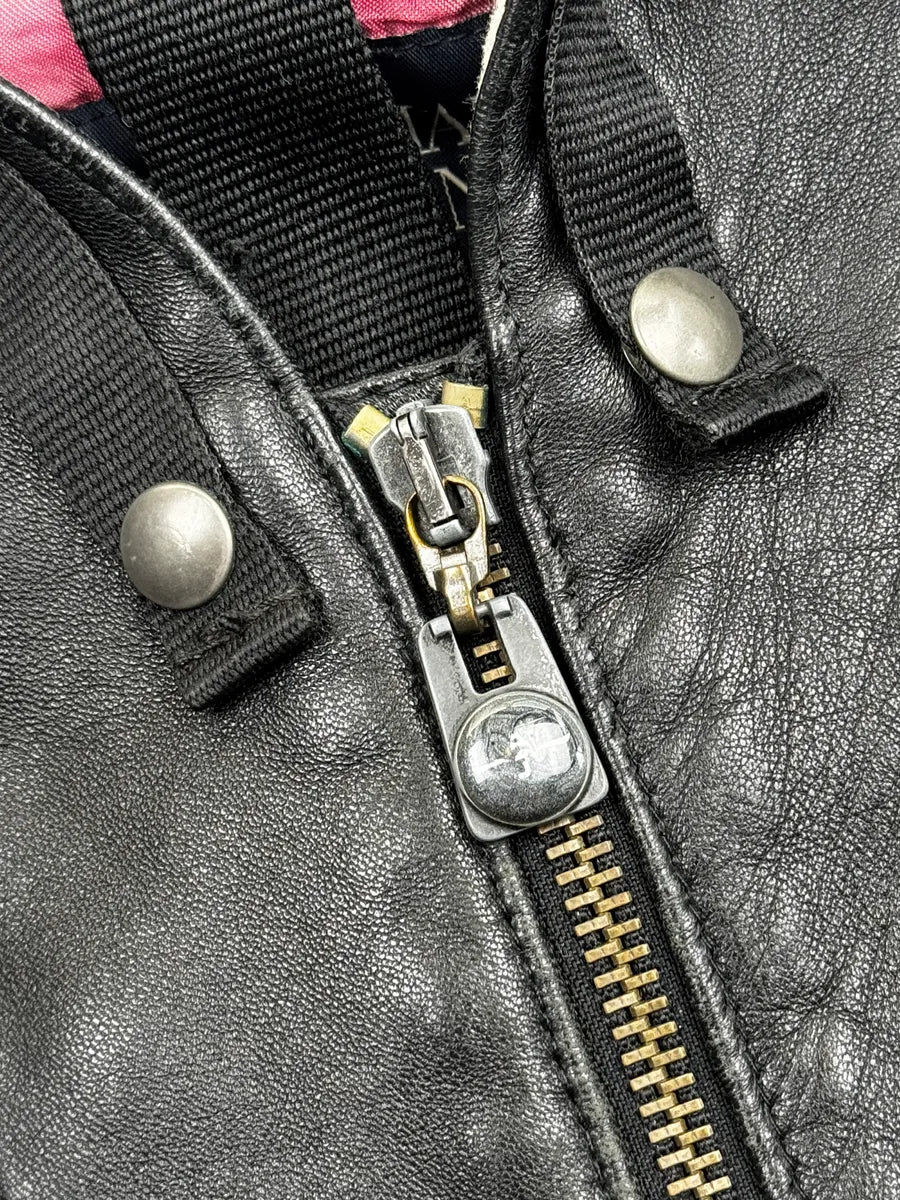 2000s Armani Black Leather Hooded Jacket XrdtCrb 9