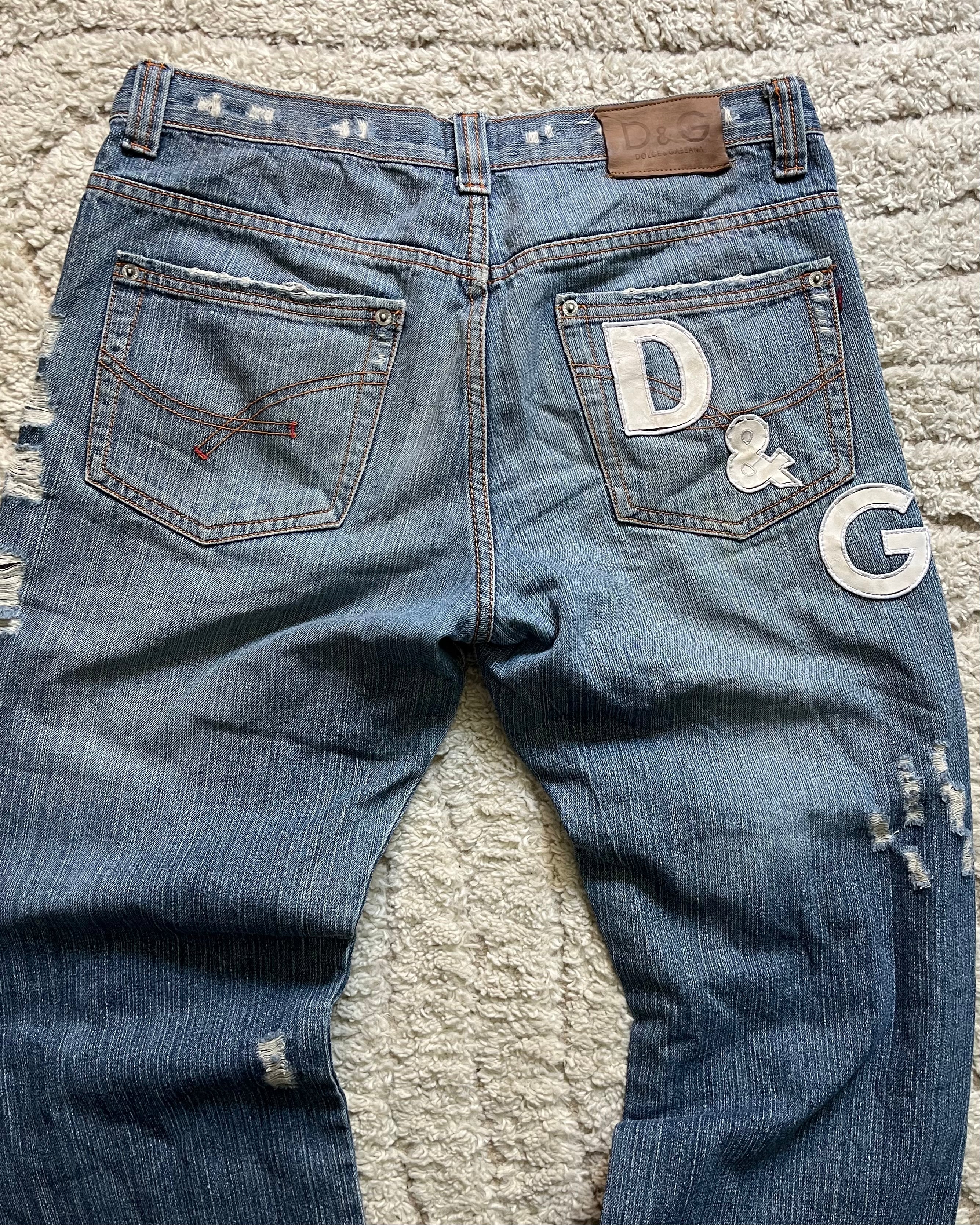 AW2005 Dolce & Gabbana Archive denim jeans (L)