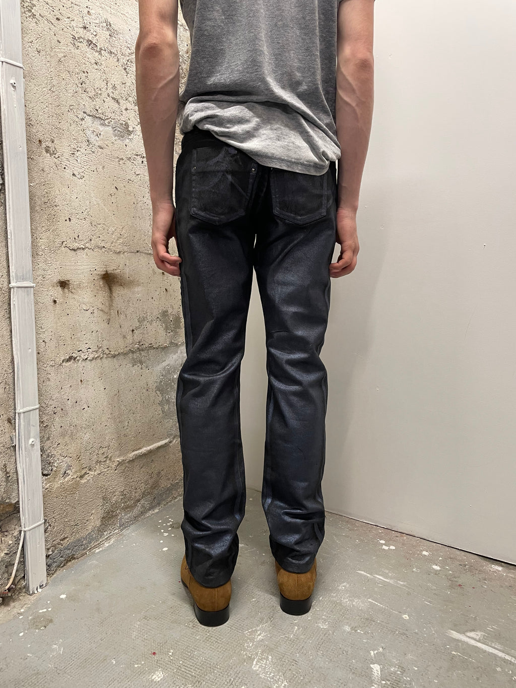 Gucci Waxed Effect Purple Jeans  (M)