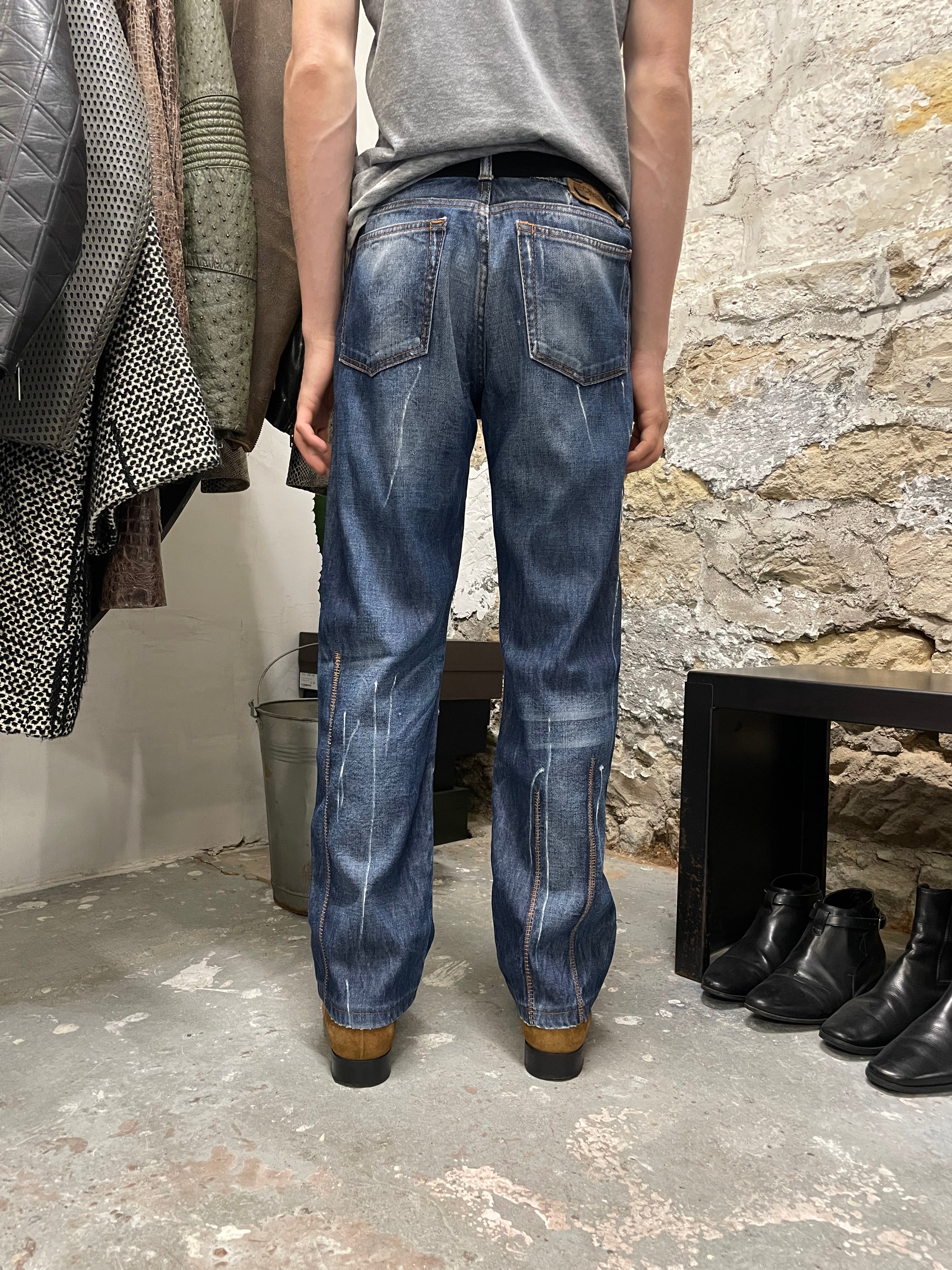 AW2007 Cavalli Blue Relaxed Denim Jeans (M/L)