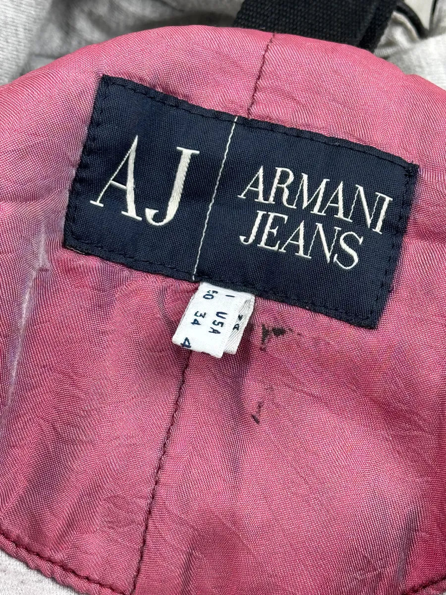 2000s Armani Black Leather Hooded Jacket XrdtCrb 13