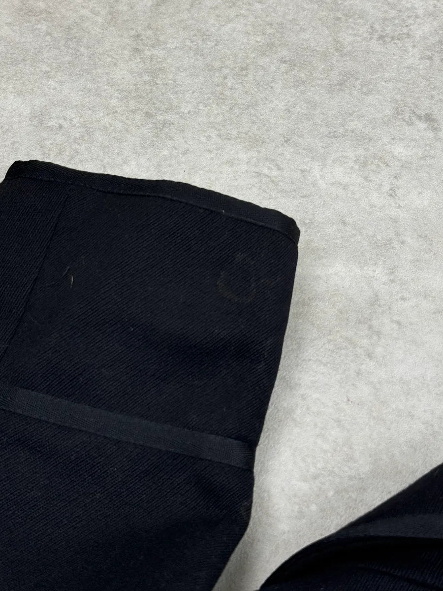 AW2006 Dsquared2 Black Wool Long Double-Breasted Coat NGQjdyb 12