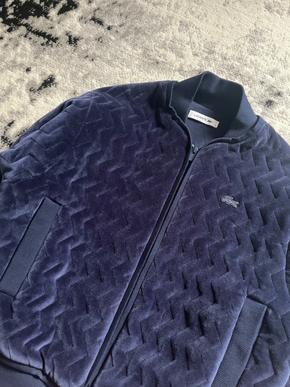 Lacoste Navy 3D Relief Bomber Jacket (XS/S)