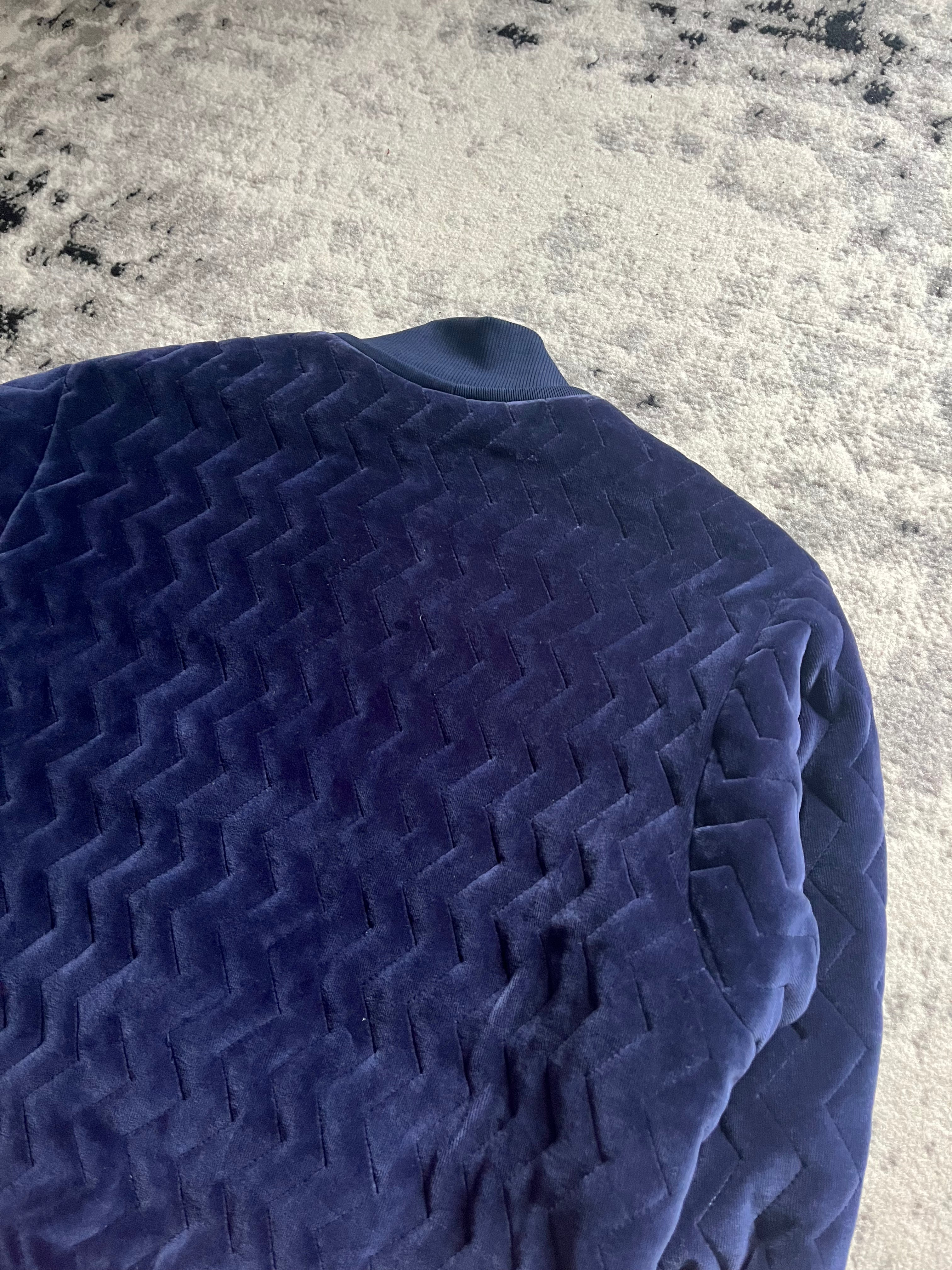 Lacoste Navy 3D Relief Bomber Jacket