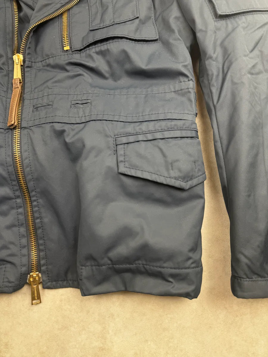 AW2007 Dsquared2 Navy Nylon Asymmetrical Multi-Pocket Jacket XevScIu 10