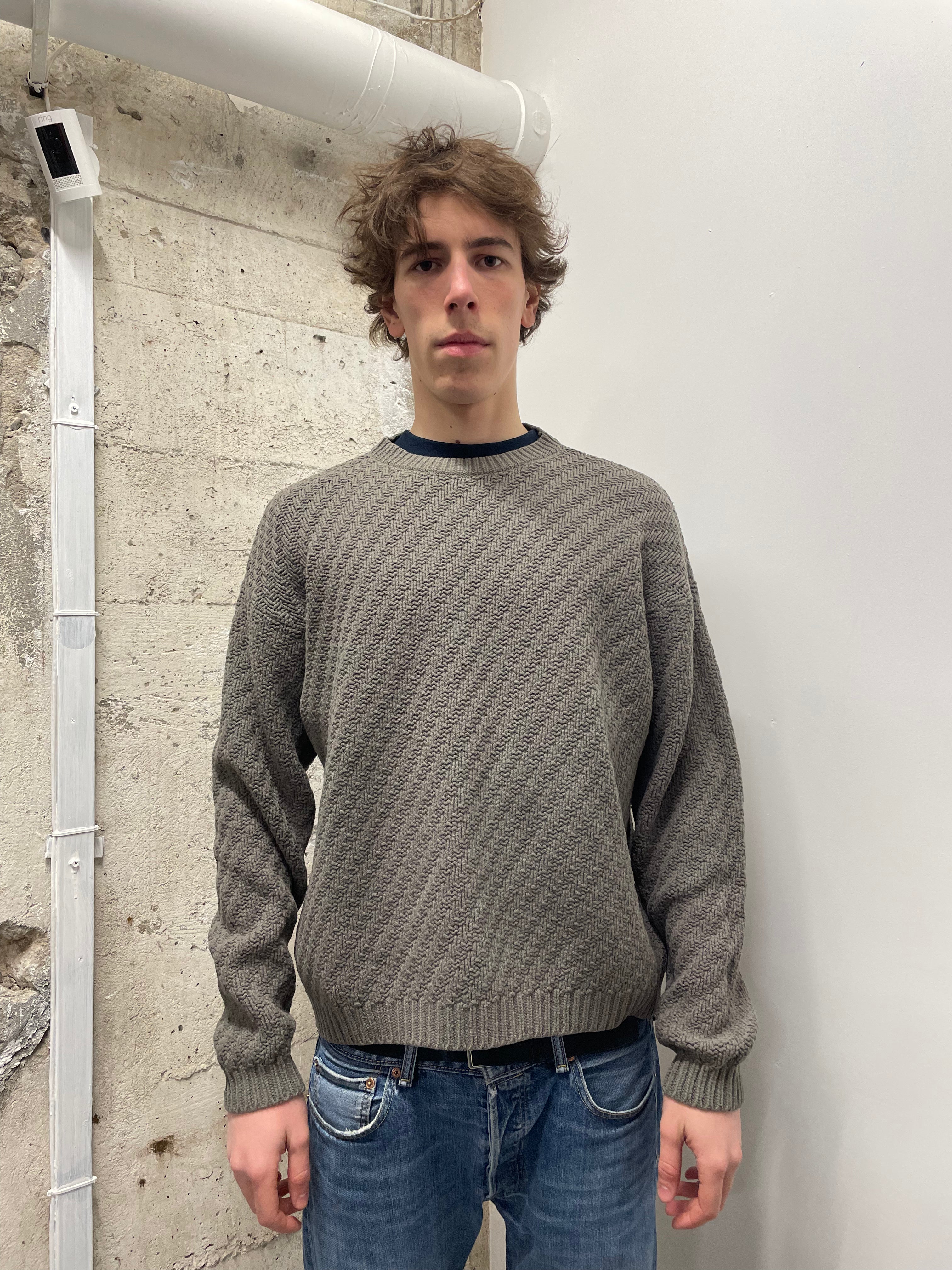 AW1992 Giorgio Armani Wool Grey Sweater (M/L)