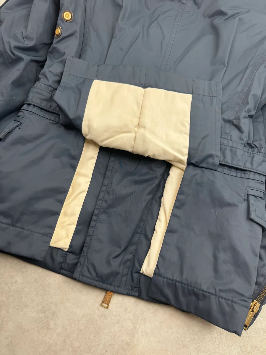 AW2007 Dsquared2 Navy Nylon Asymmetrical Multi-Pocket Jacket XevScIu 14
