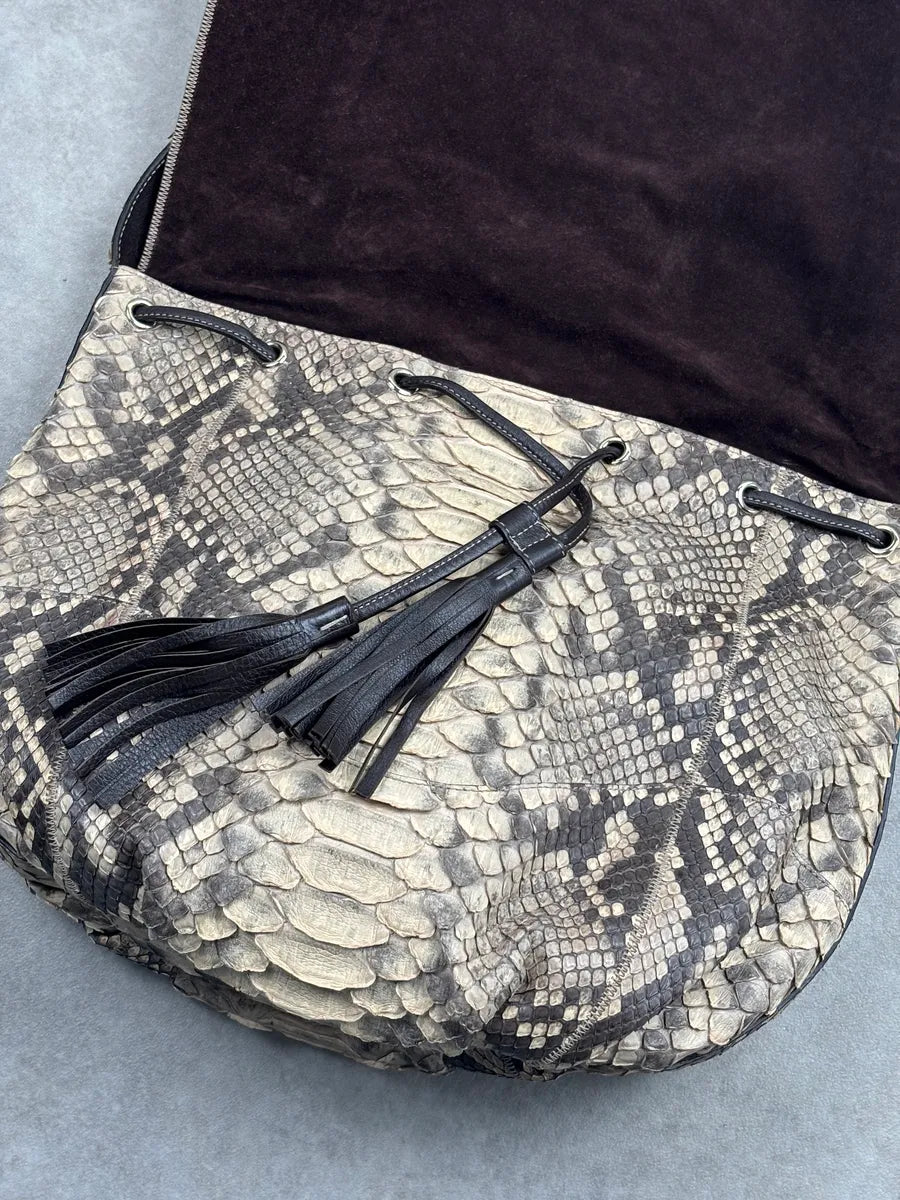 SS2009 Gucci Beige Python Leather Heart Crest Shoulder Bag by Frida Giannini LpCuskws 9
