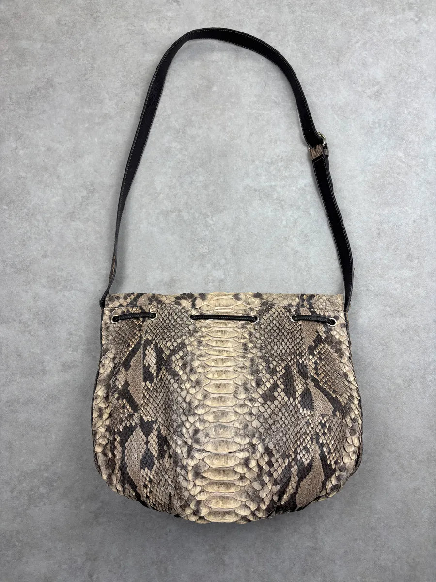 SS2009 Gucci Beige Python Leather Heart Crest Shoulder Bag by Frida Giannini LpCuskws 2