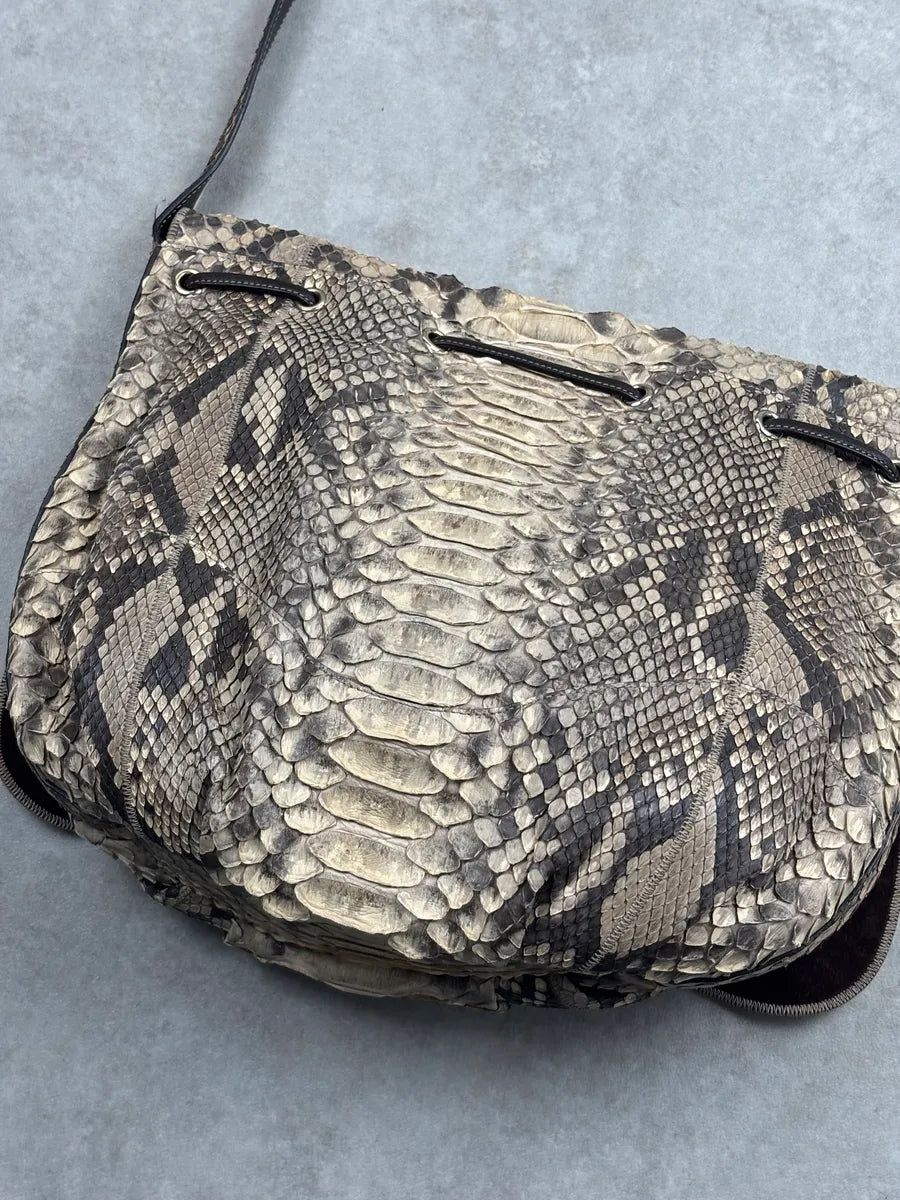 SS2009 Gucci Beige Python Leather Heart Crest Shoulder Bag by Frida Giannini LpCuskws 7