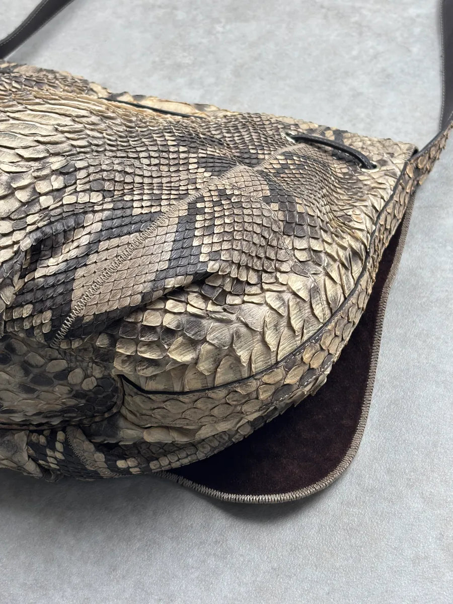 SS2009 Gucci Beige Python Leather Heart Crest Shoulder Bag by Frida Giannini LpCuskws 12