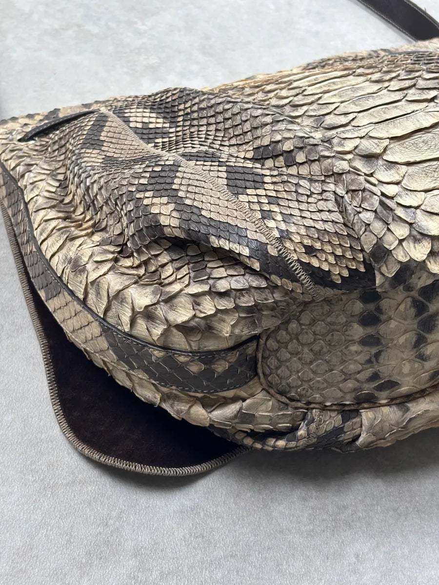 SS2009 Gucci Beige Python Leather Heart Crest Shoulder Bag by Frida Giannini LpCuskws 13
