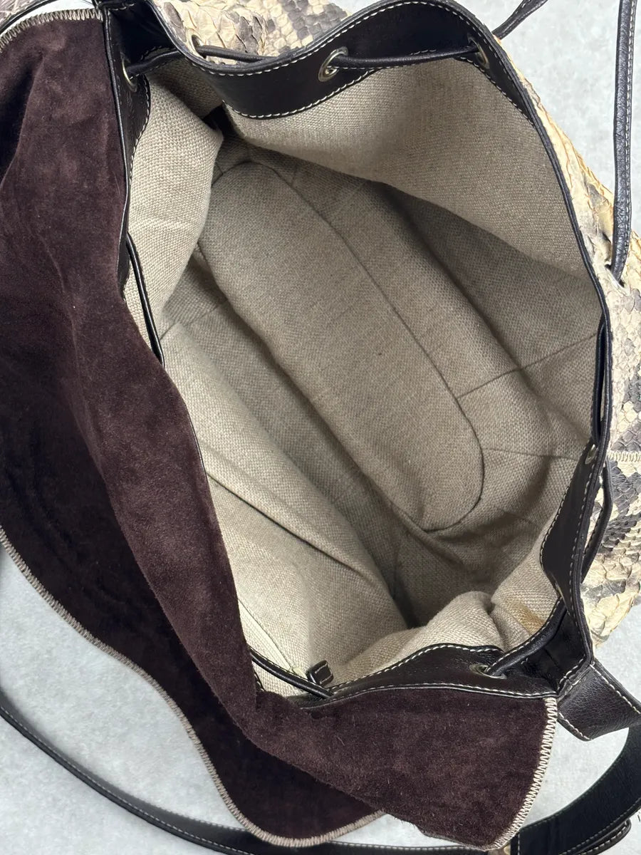 SS2009 Gucci Beige Python Leather Heart Crest Shoulder Bag by Frida Giannini LpCuskws 15