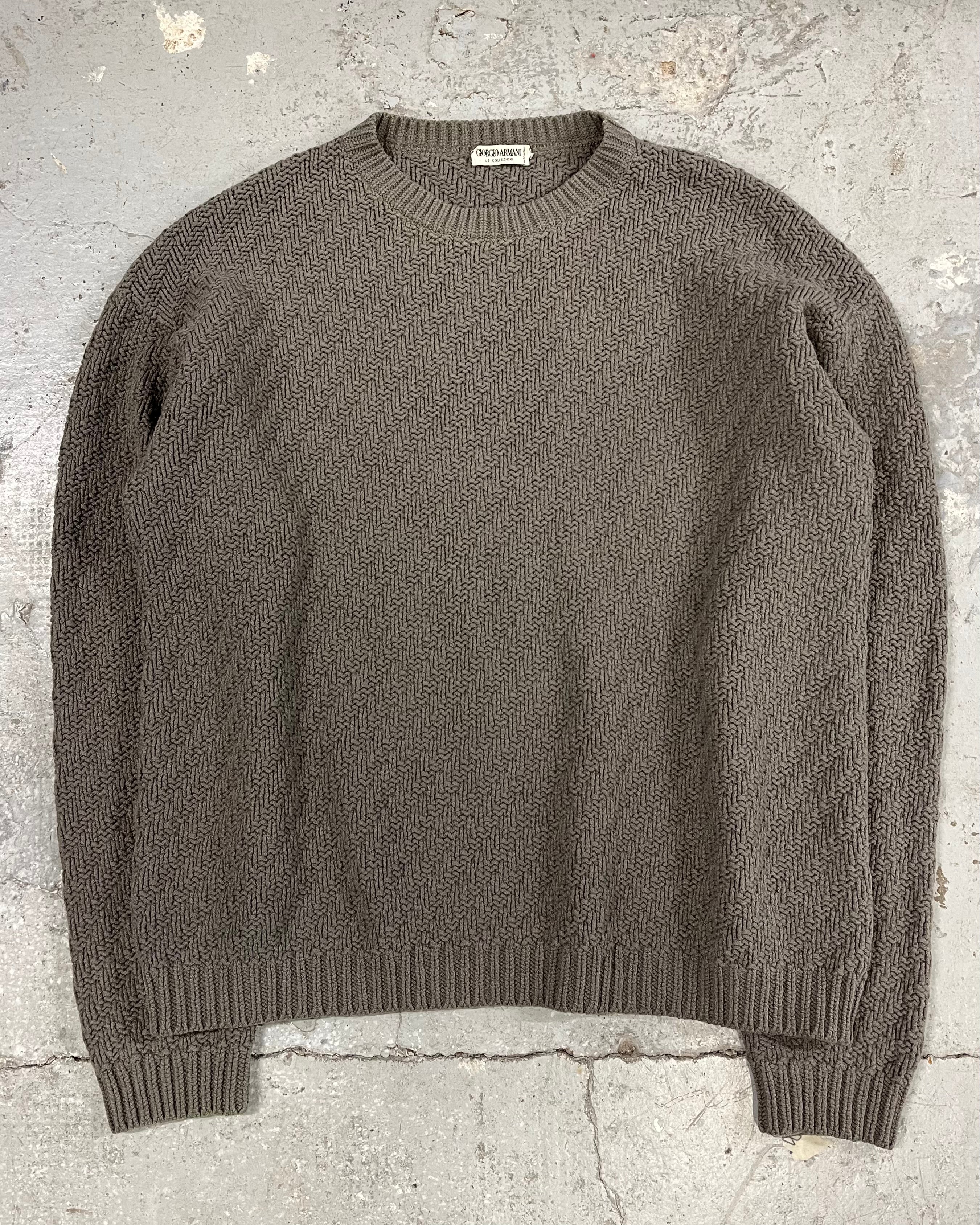 AW1992 Giorgio Armani Wool Grey Sweater (M/L)