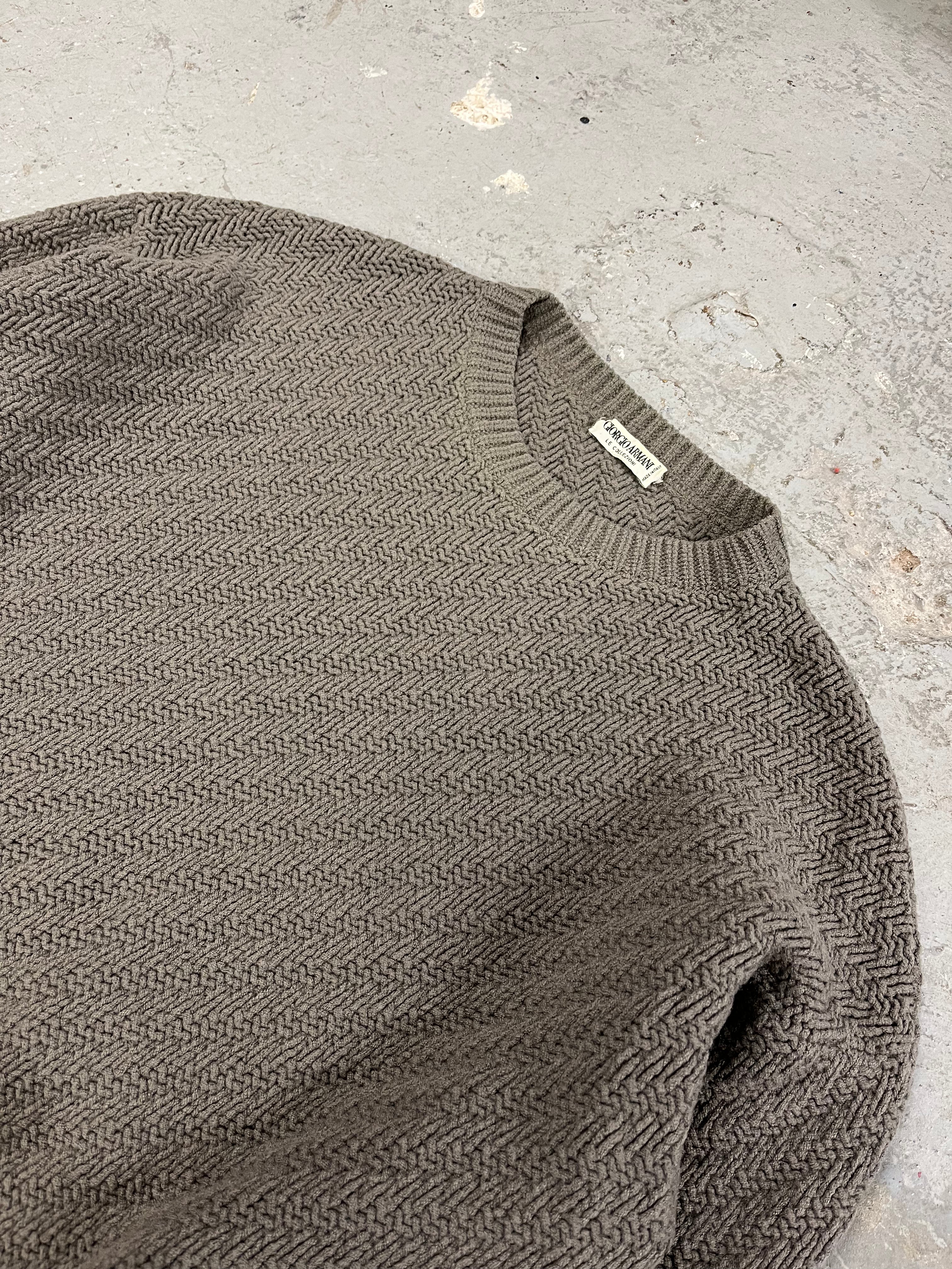 AW1992 Giorgio Armani Wool Grey Sweater (M/L)