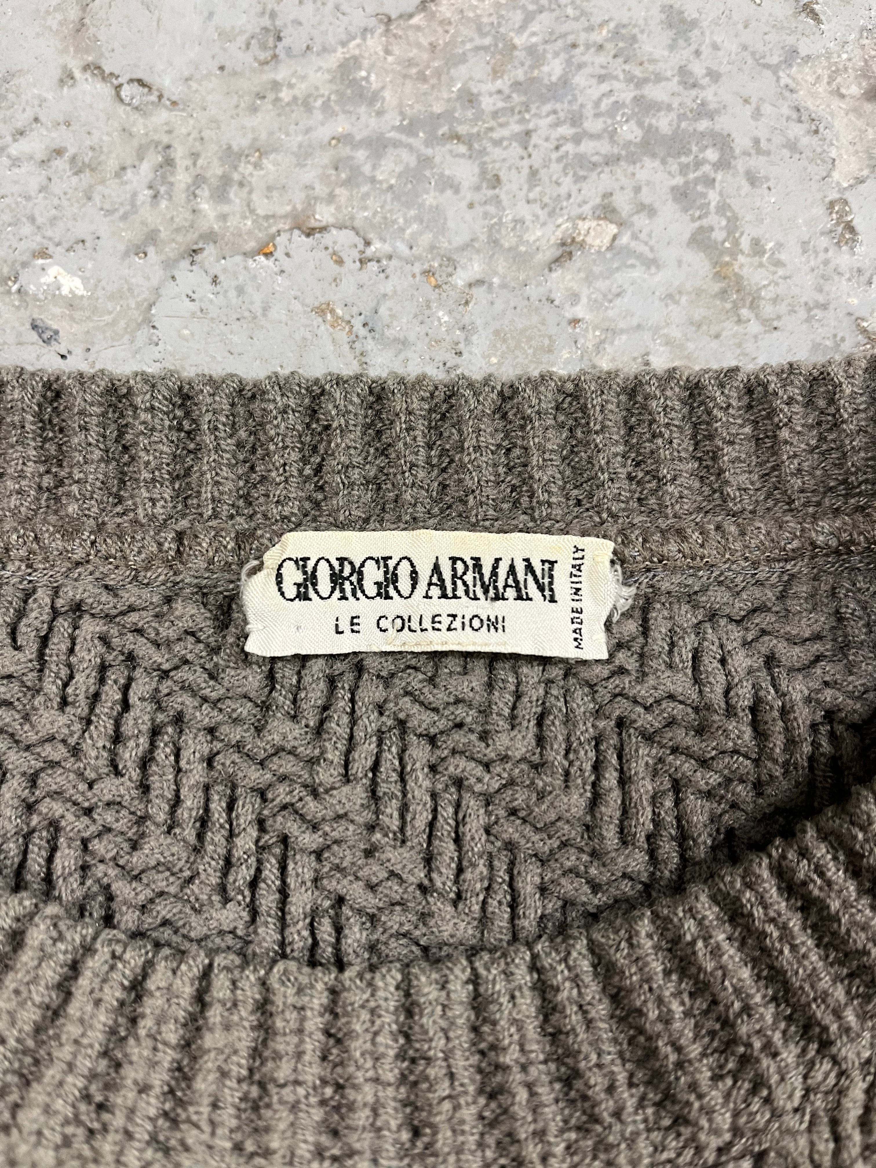AW1992 Giorgio Armani Wool Grey Sweater (M/L)