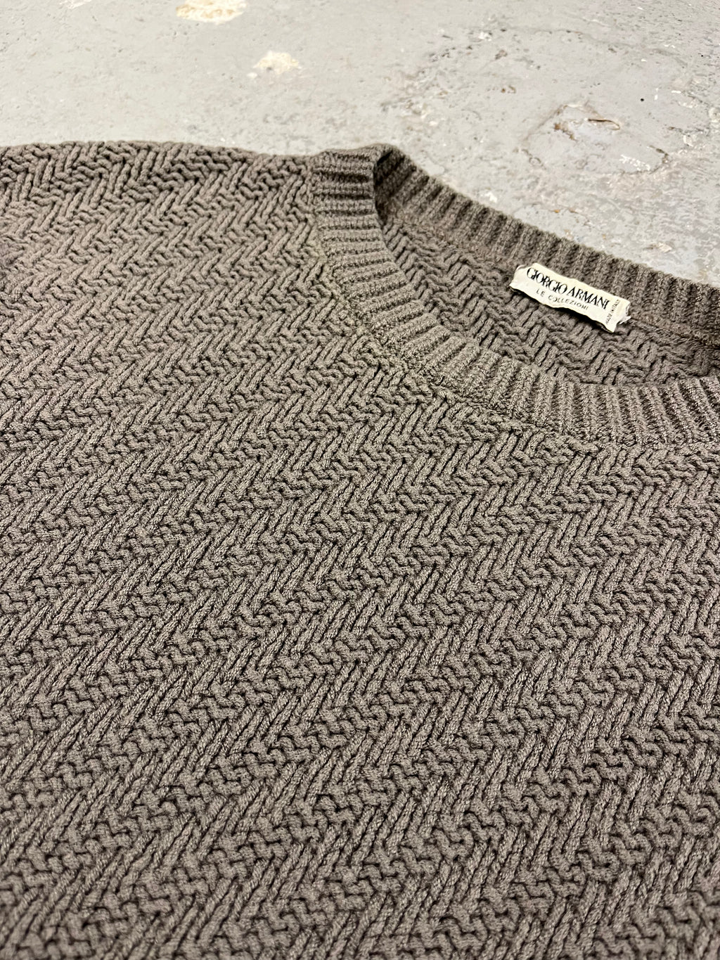 AW1992 Giorgio Armani Wool Grey Sweater (M/L)
