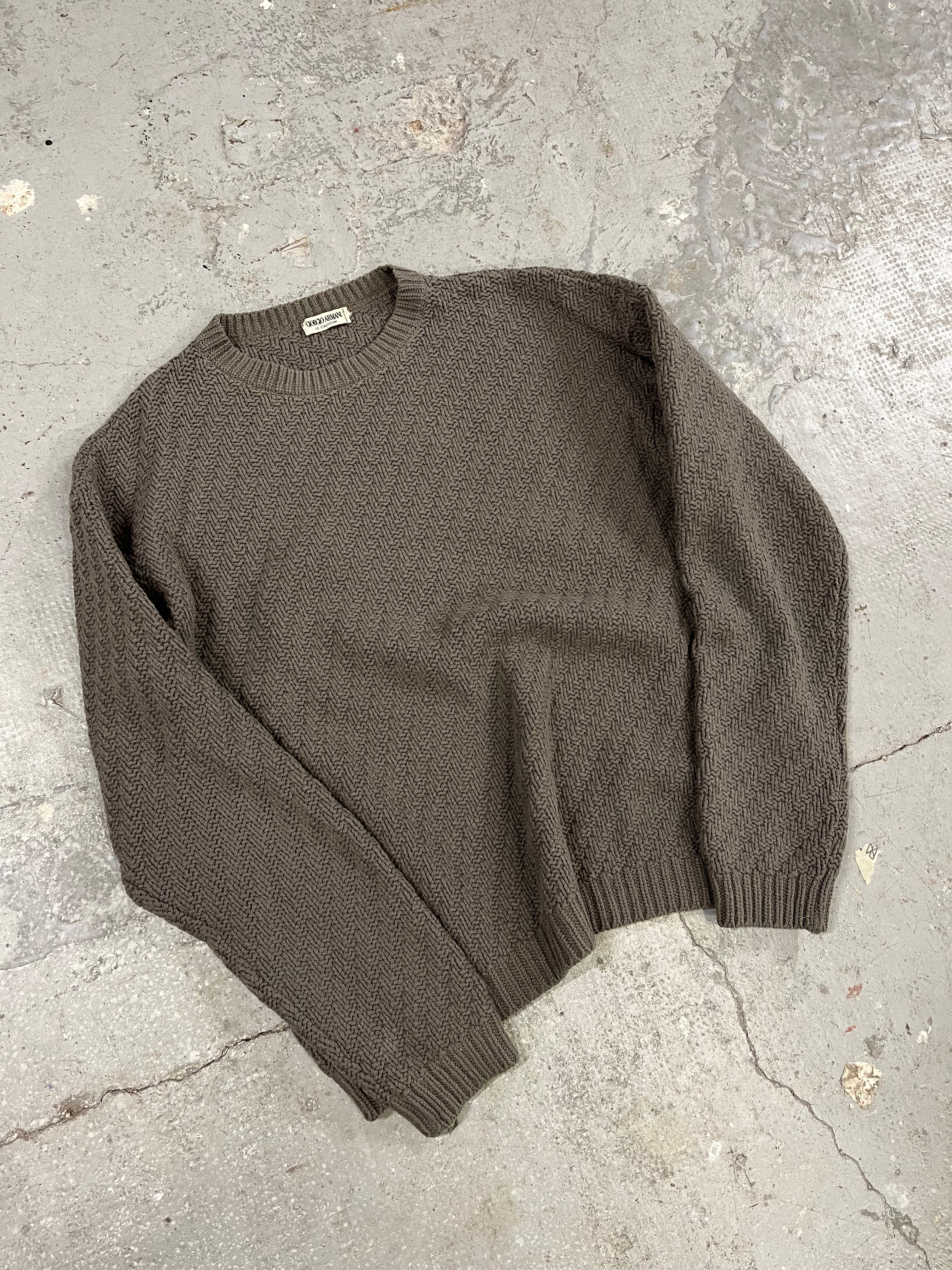 AW1992 Giorgio Armani Wool Grey Sweater (M/L)