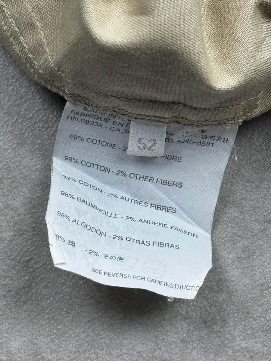 2000s Prada Beige Striped Side Adjuster Chino Pants rXyaimd 10